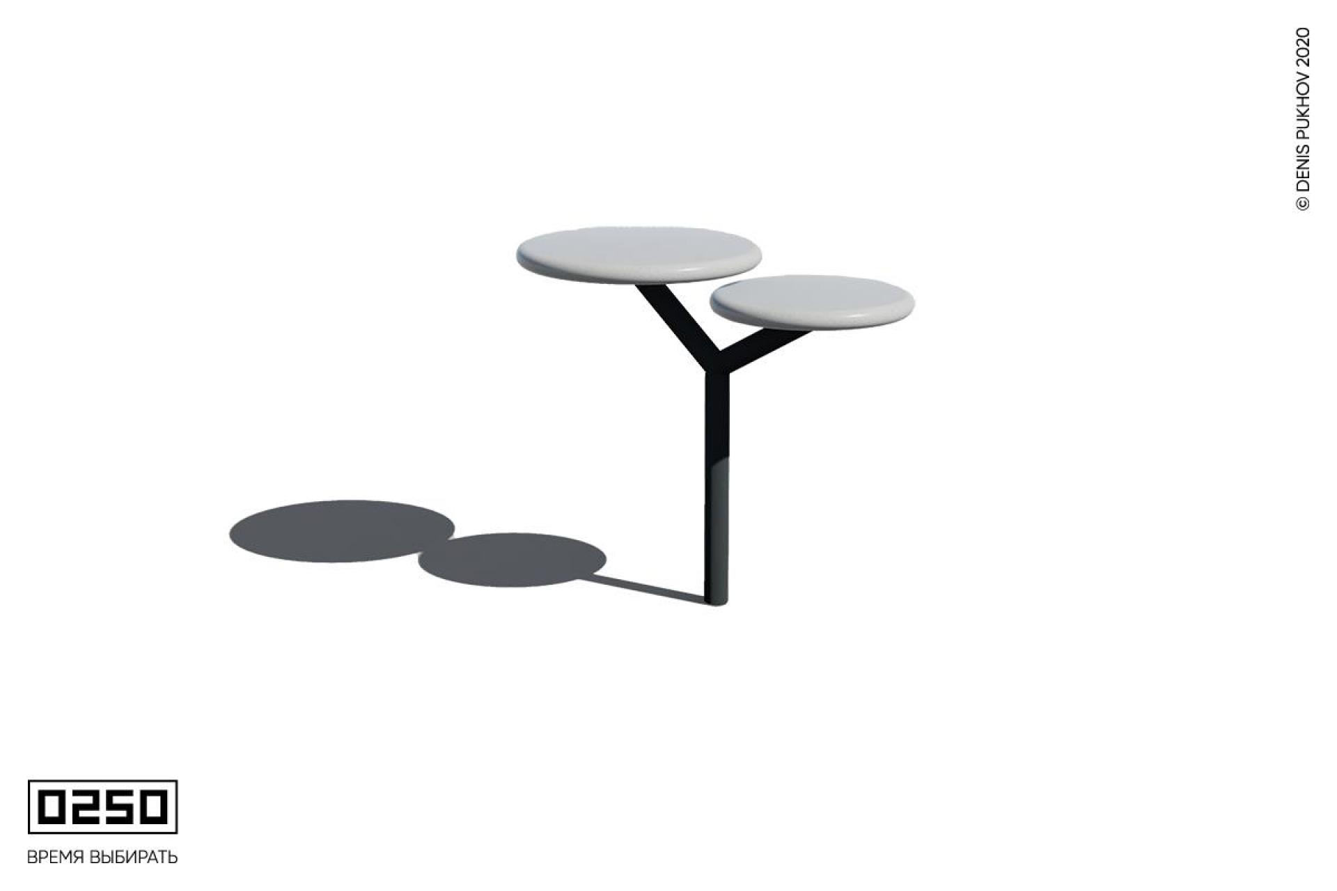 Круглый уличный стол Рондо 21ГСТ белый кварц  Р21ГСТ.76.БК