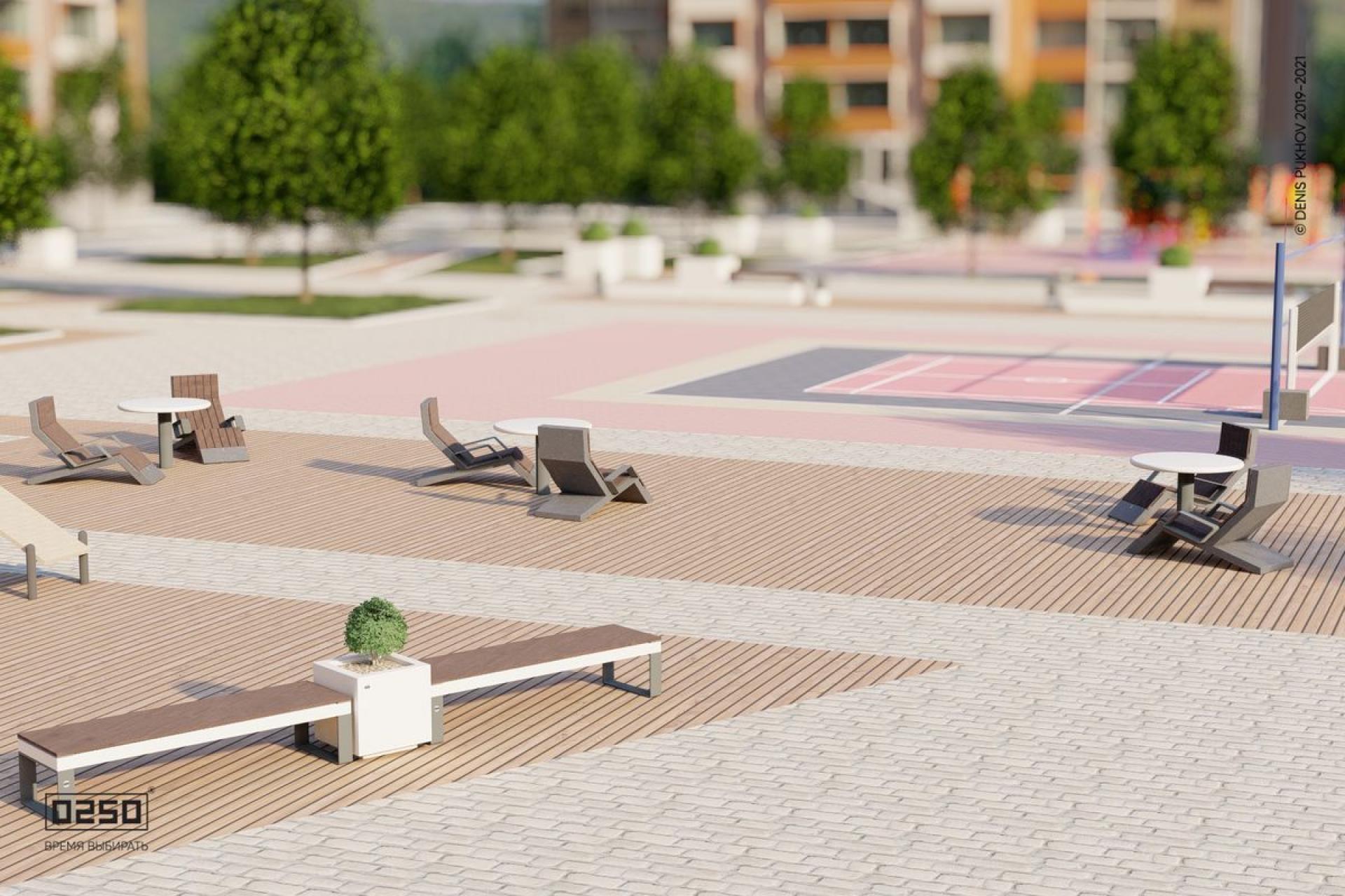 Модульный сквер квартал 