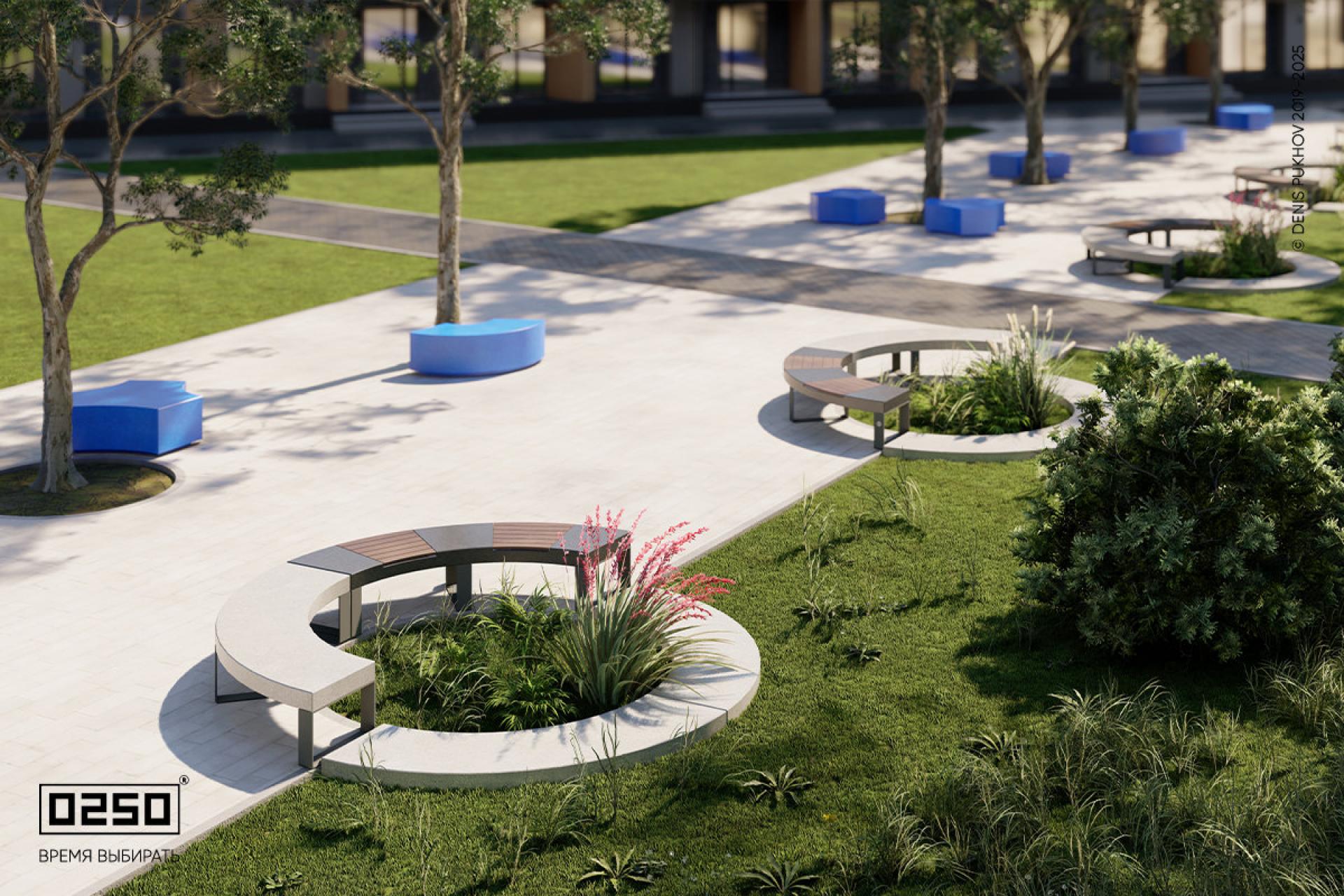 Модульный сквер оазис от 0250, OAZ