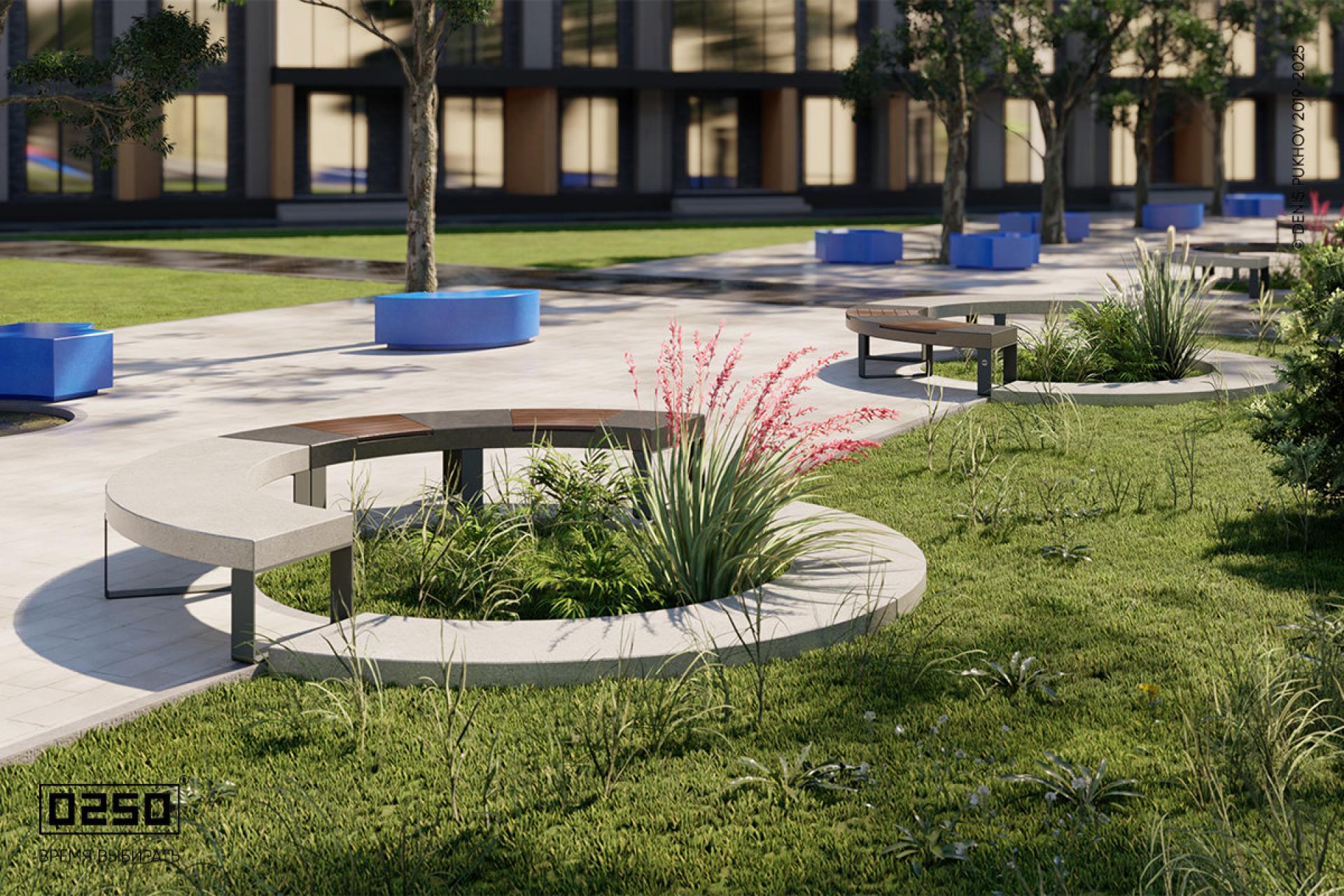 Модульный сквер оазис 
