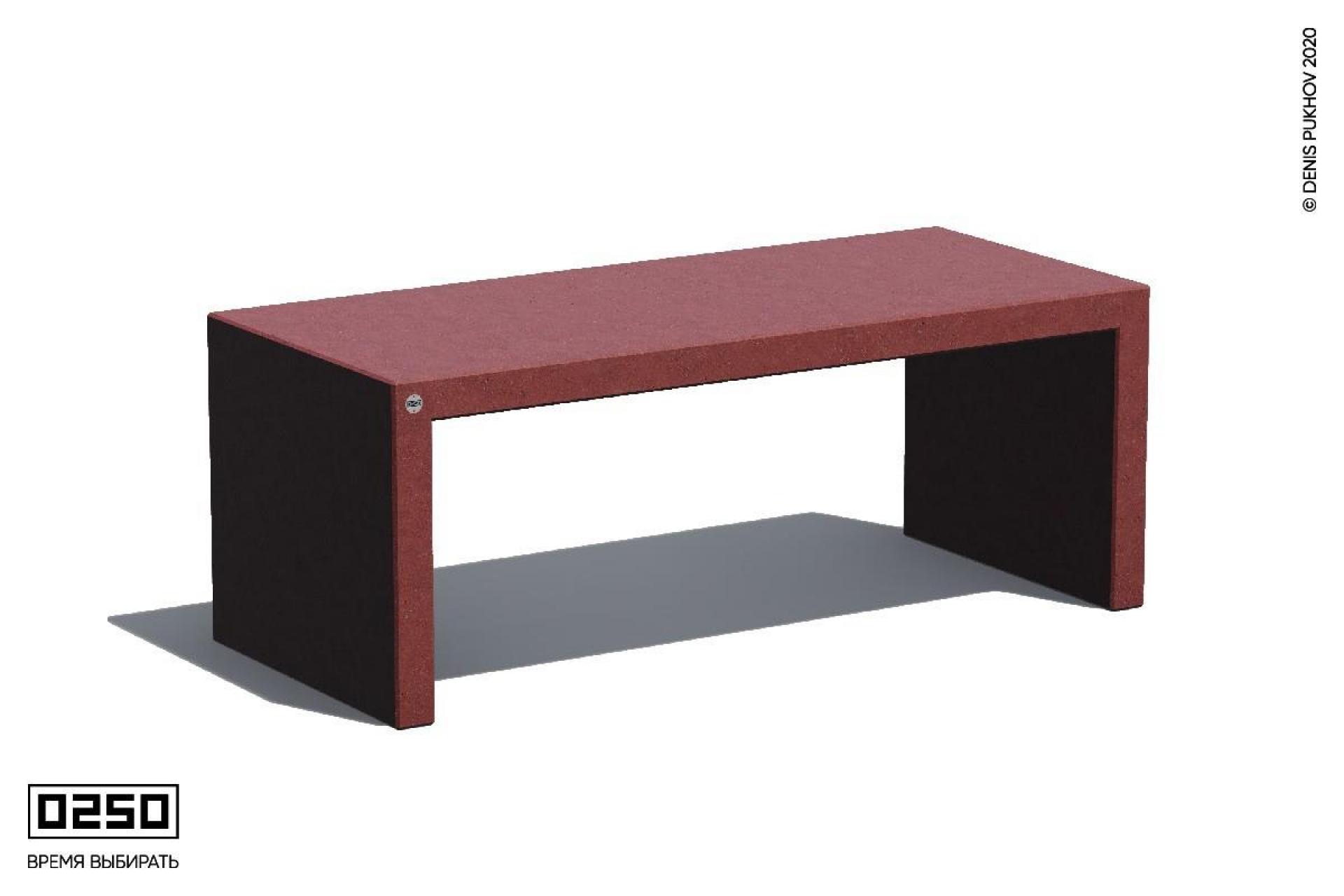 Парковый бетонный стол Красный марс СТО-П.КМ