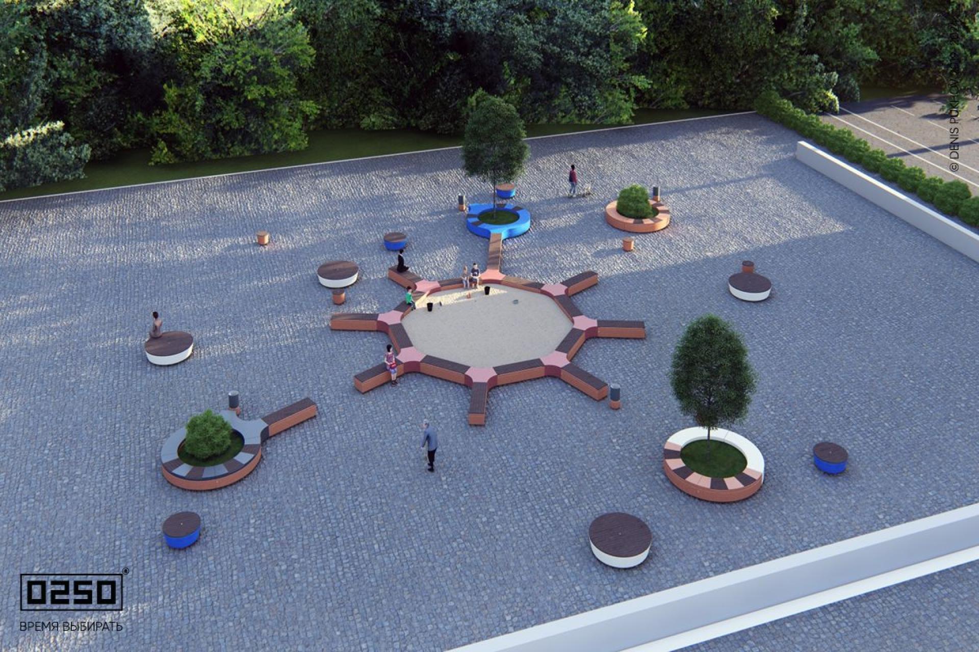 Модульный сквер Солнечная система