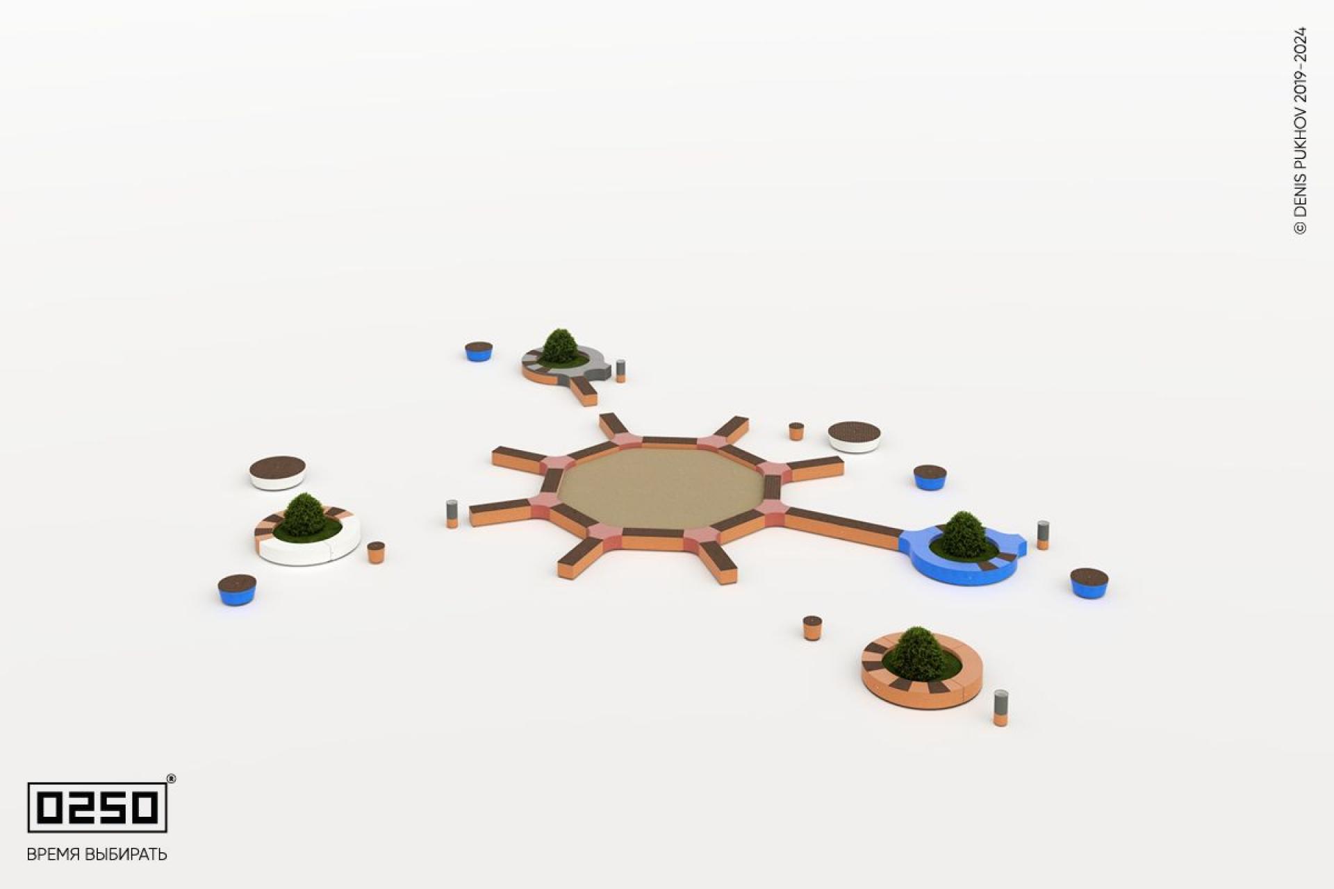 Модульный сквер Солнечная система, Сквер Солнечная система