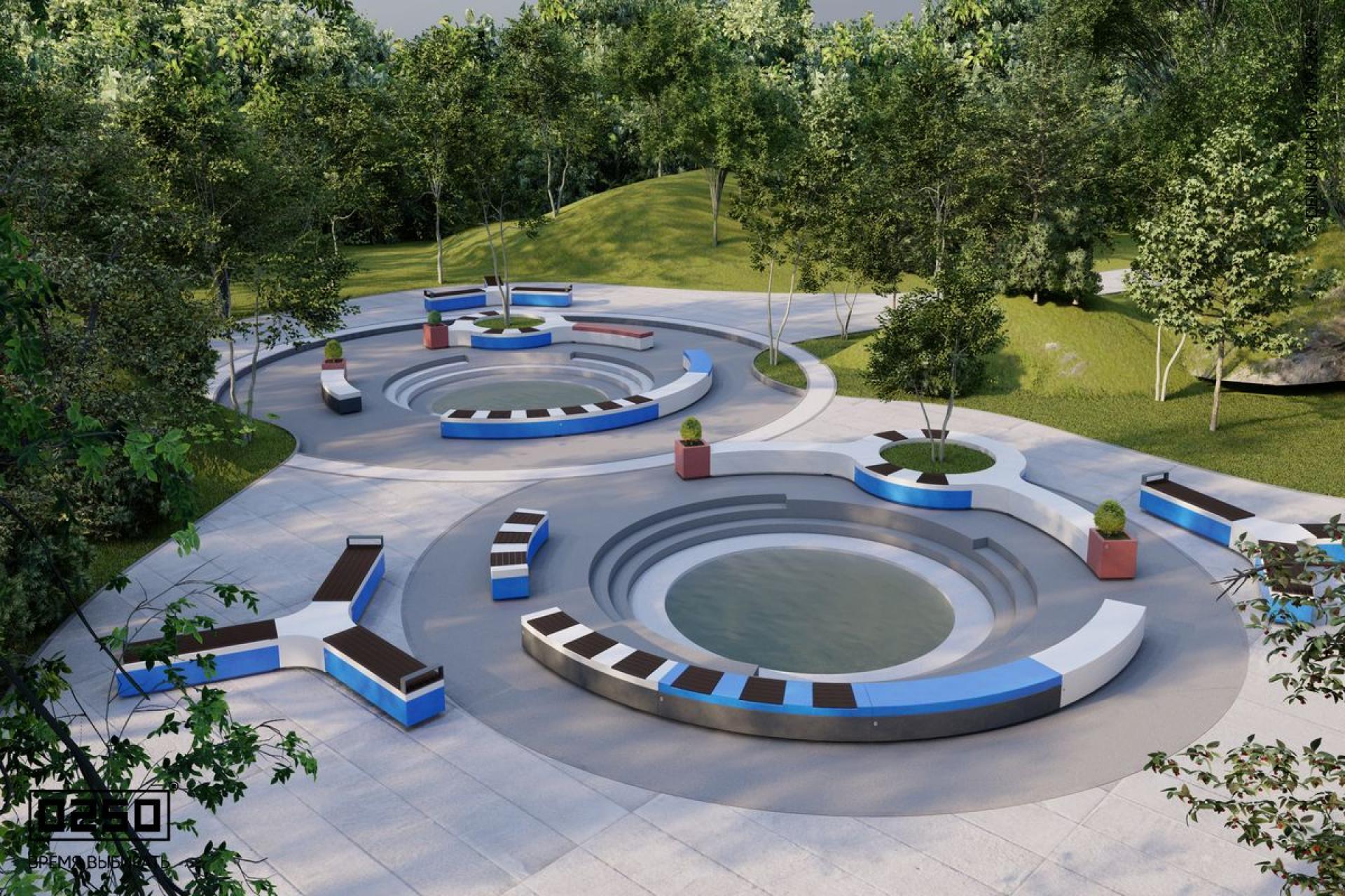 Модульный сквер Бинокуляр производства 0250, binokular