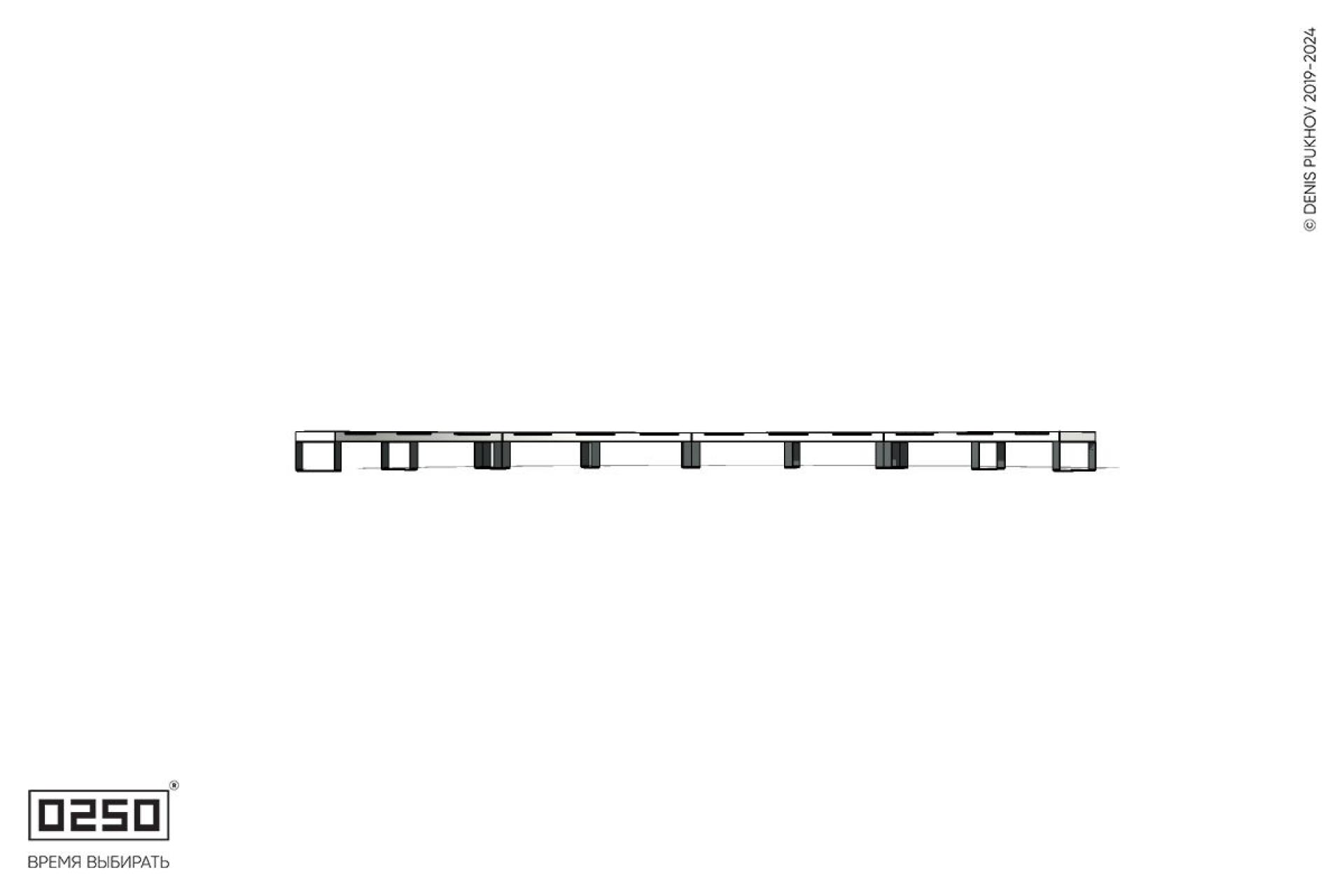 Уличная Скамейка дуговая четырехпролетная большого радиуса на ножках производство 0250 Уличная Скамейка дуговая четырехпролетная большого радиуса на ножках производство 0250