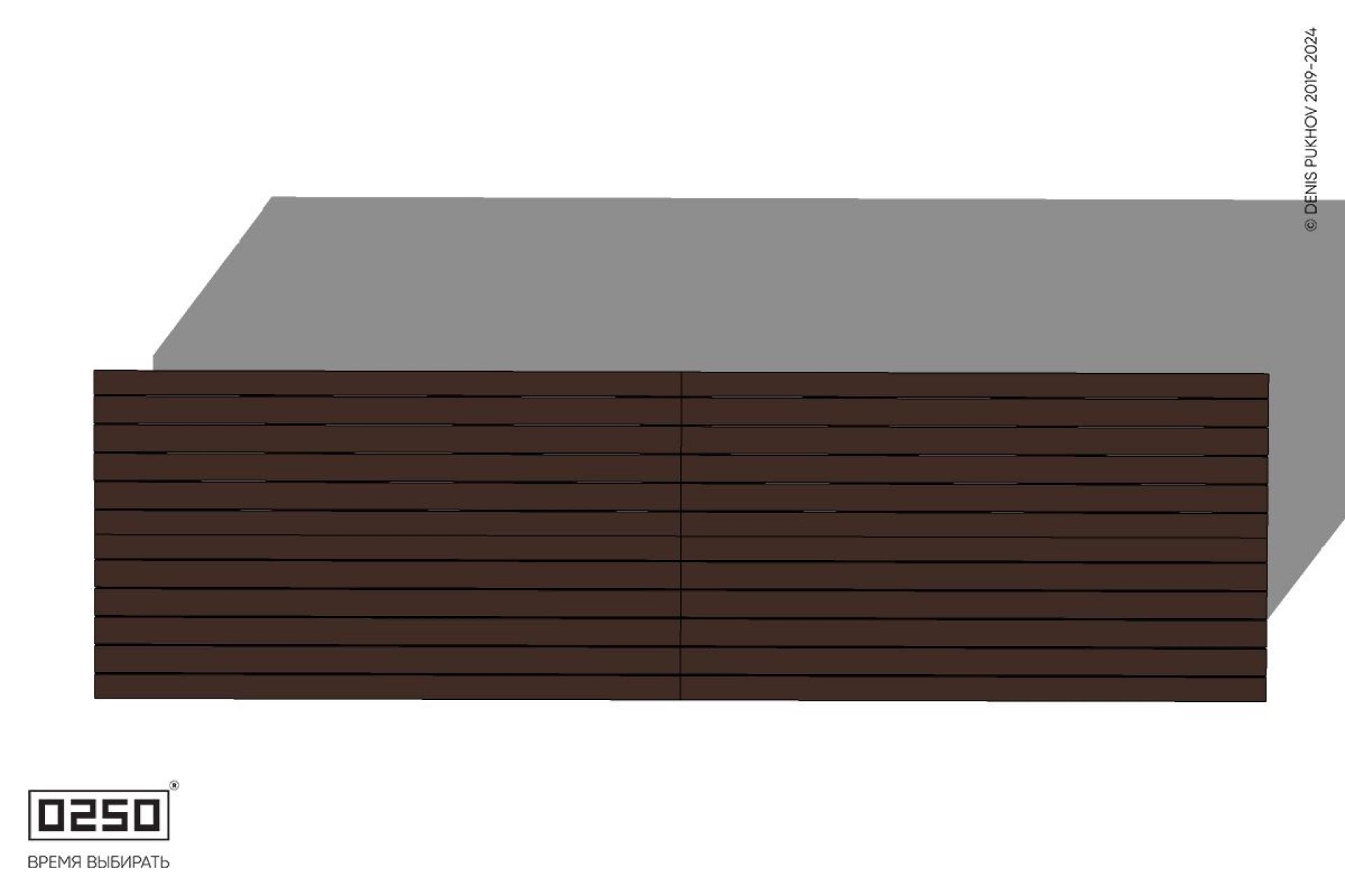 Уличная Скамейка двухпролетная двухсторонняя на блоке производство 0250, module