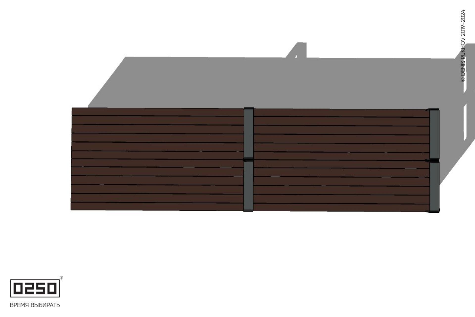 Уличная Скамейка двухсторонняя двухпролетная с редкими подлокотниками на блоке производство 0250, module