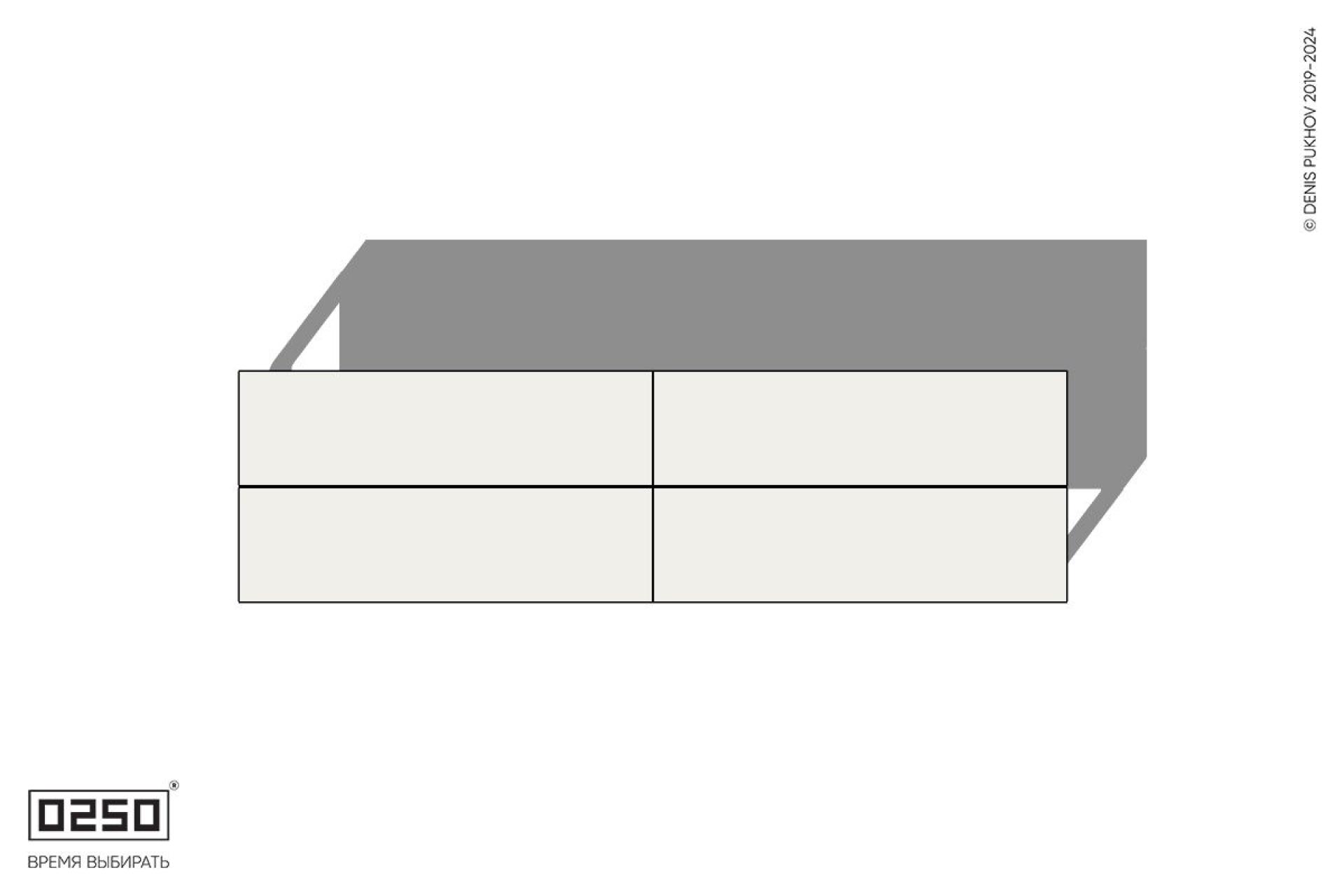 Уличная Бетонная двухпролетная двухсторонняя скамейка на ножках производство 0250, module