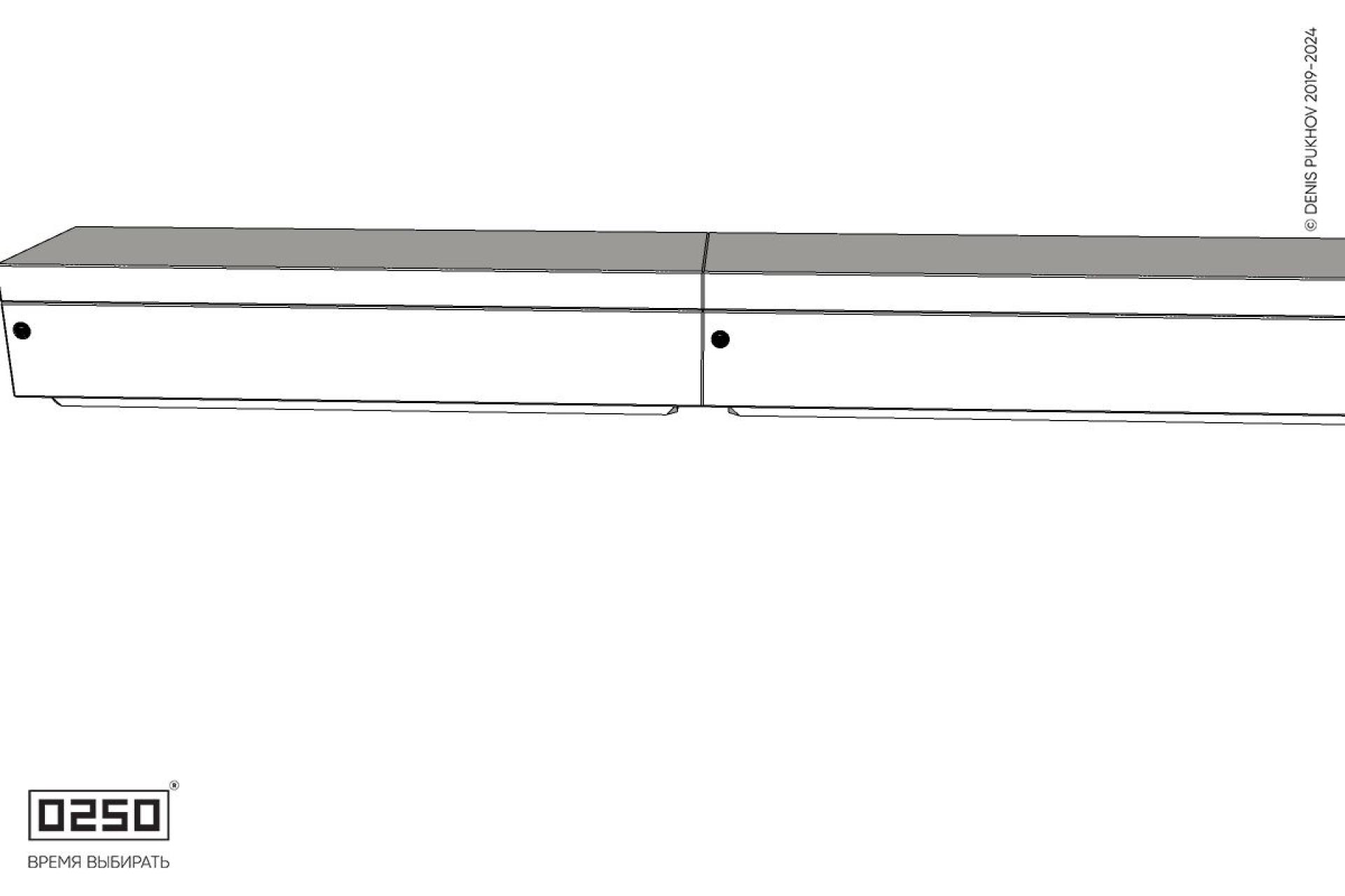 Уличная Бетонная двухпролетная скамейка на блоке производство 0250