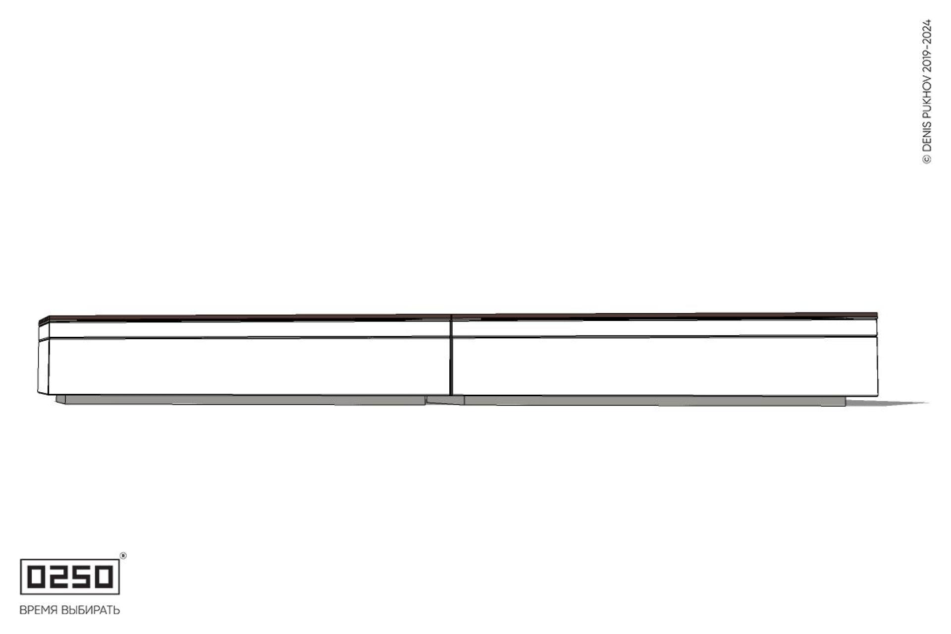 Уличная Скамейка параллелограммная левая двухсторонняя двухпролетная на блоке производство 0250