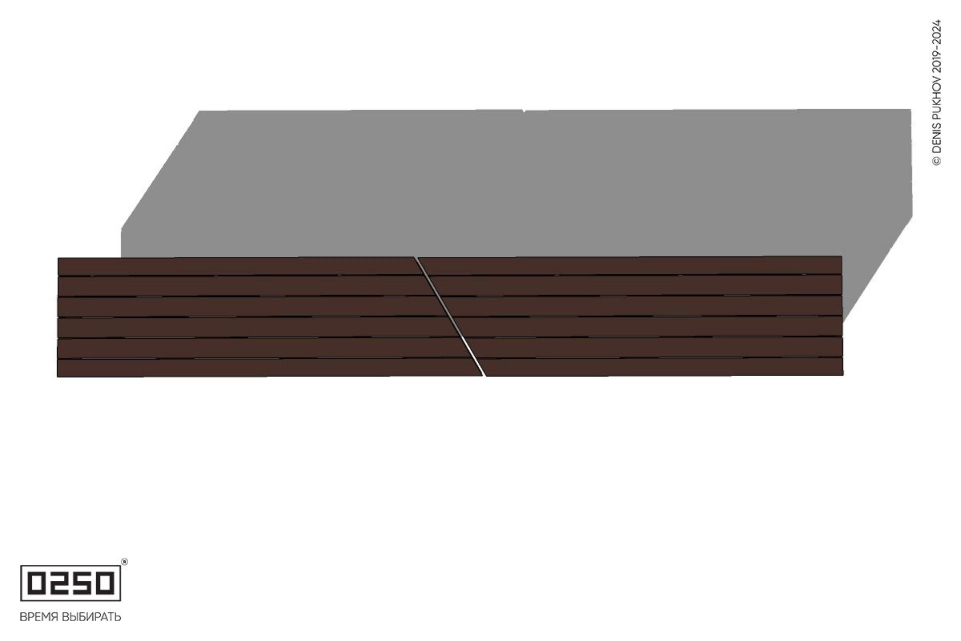Уличная Скамейка двухпролетная укороченная на блоке производство 0250 Уличная Скамейка двухпролетная укороченная на блоке производство 0250