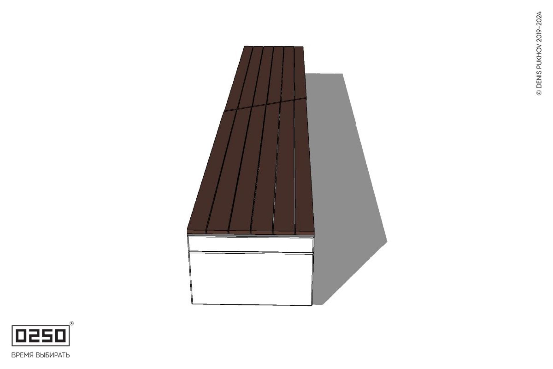 Уличная Скамейка двухпролетная укороченная на блоке производство 0250 Уличная Скамейка двухпролетная укороченная на блоке производство 0250