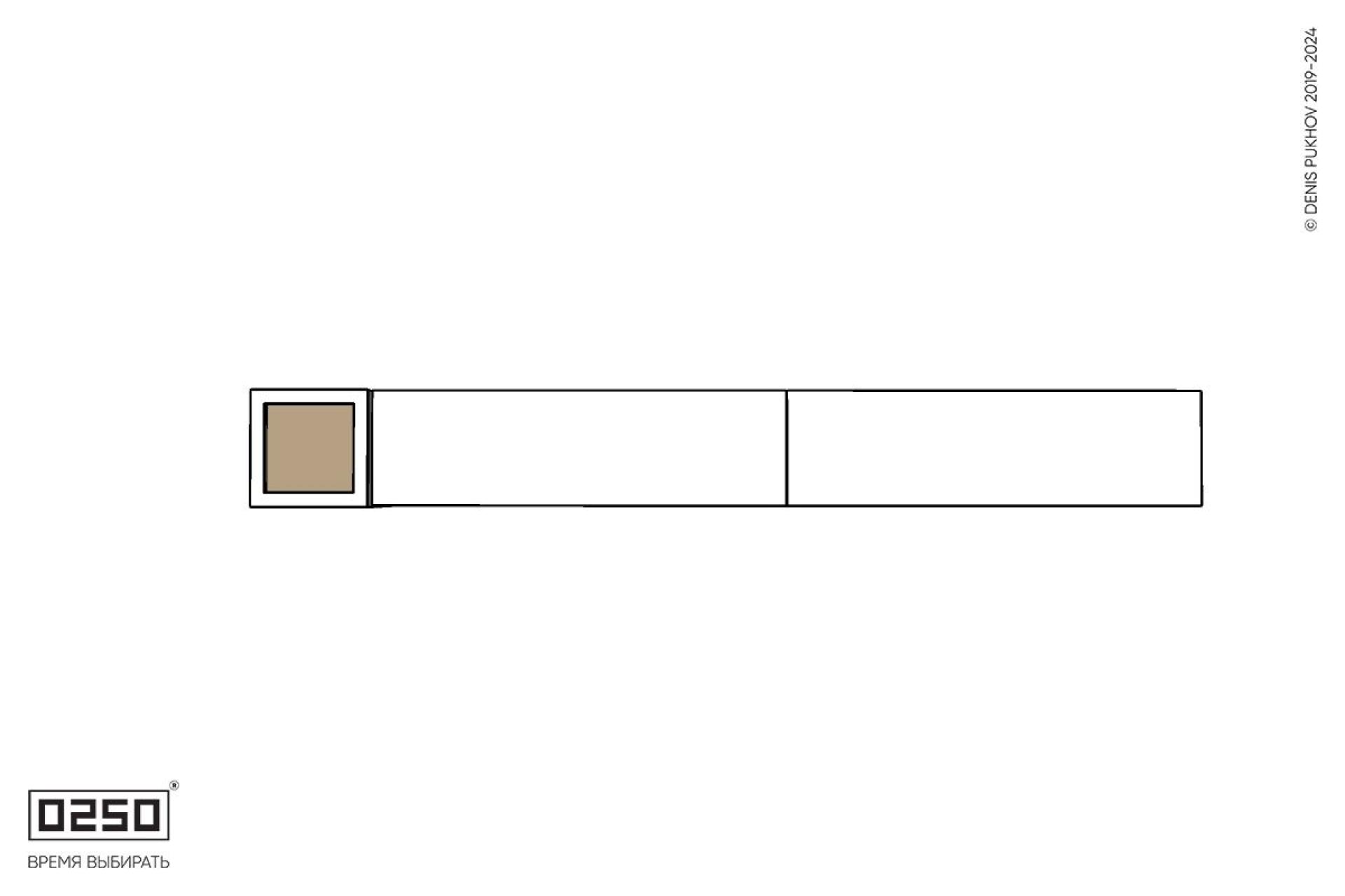 Уличная Бетонная двухпролетная скамейка на ножках с вазоном Кубэ 550 производство 0250