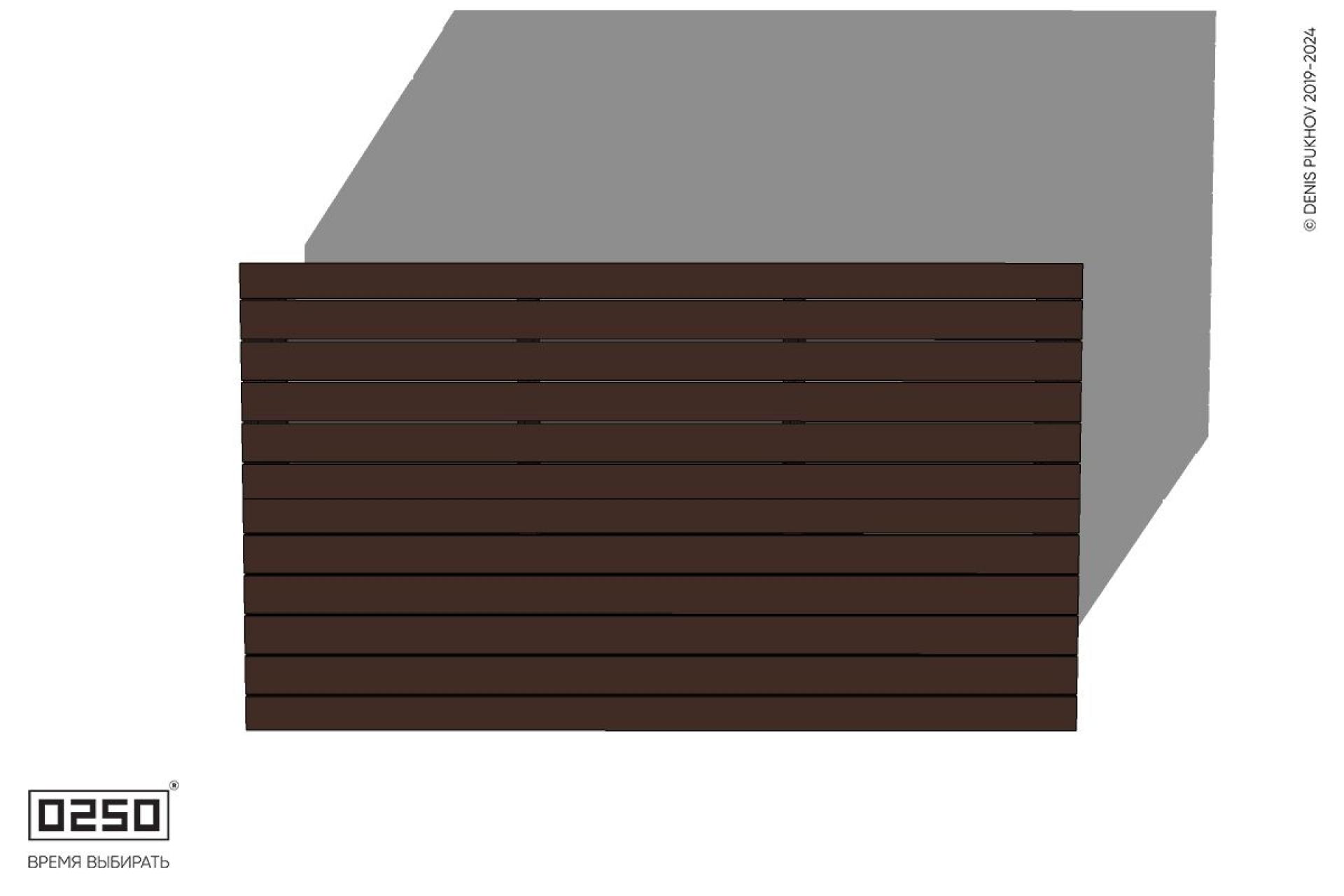 Двухсторонняя скамейка на блоке  Уличная Двухсторонняя скамейка на блоке производство 0250, module