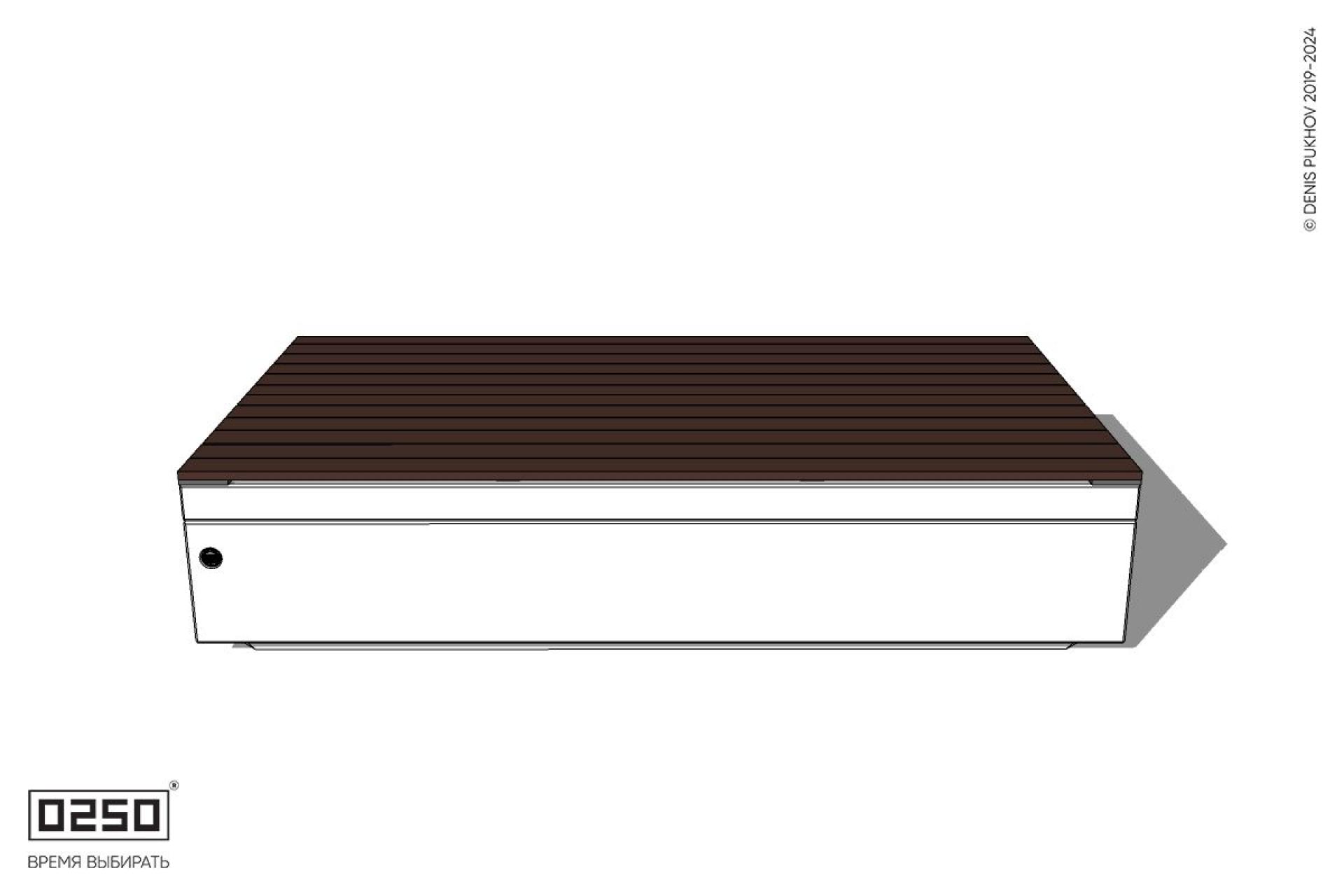 Уличная Двухсторонняя скамейка на блоке производство 0250 Уличная Двухсторонняя скамейка на блоке производство 0250