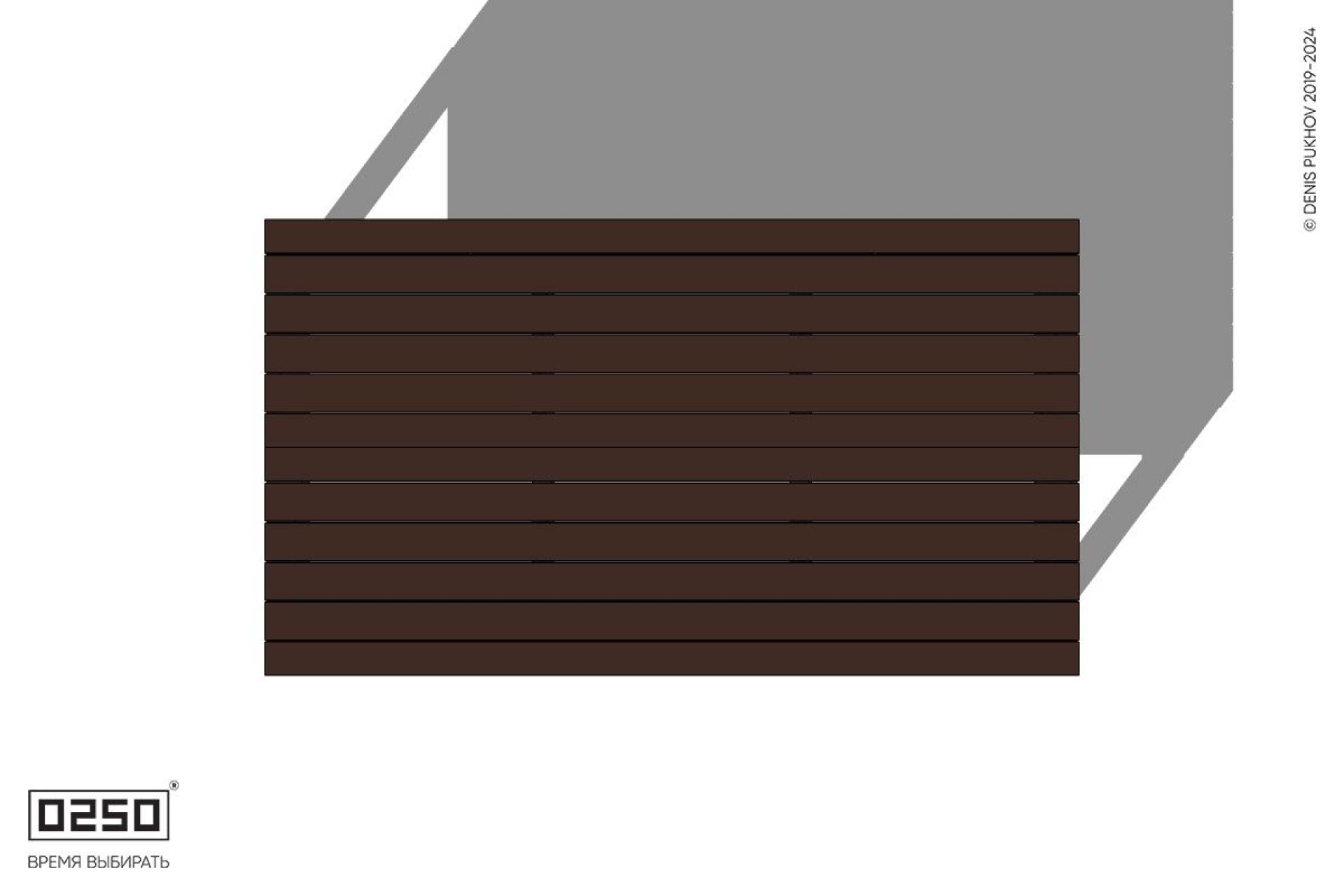 Уличная Двухсторонняя скамейка на ножках производство 0250, module