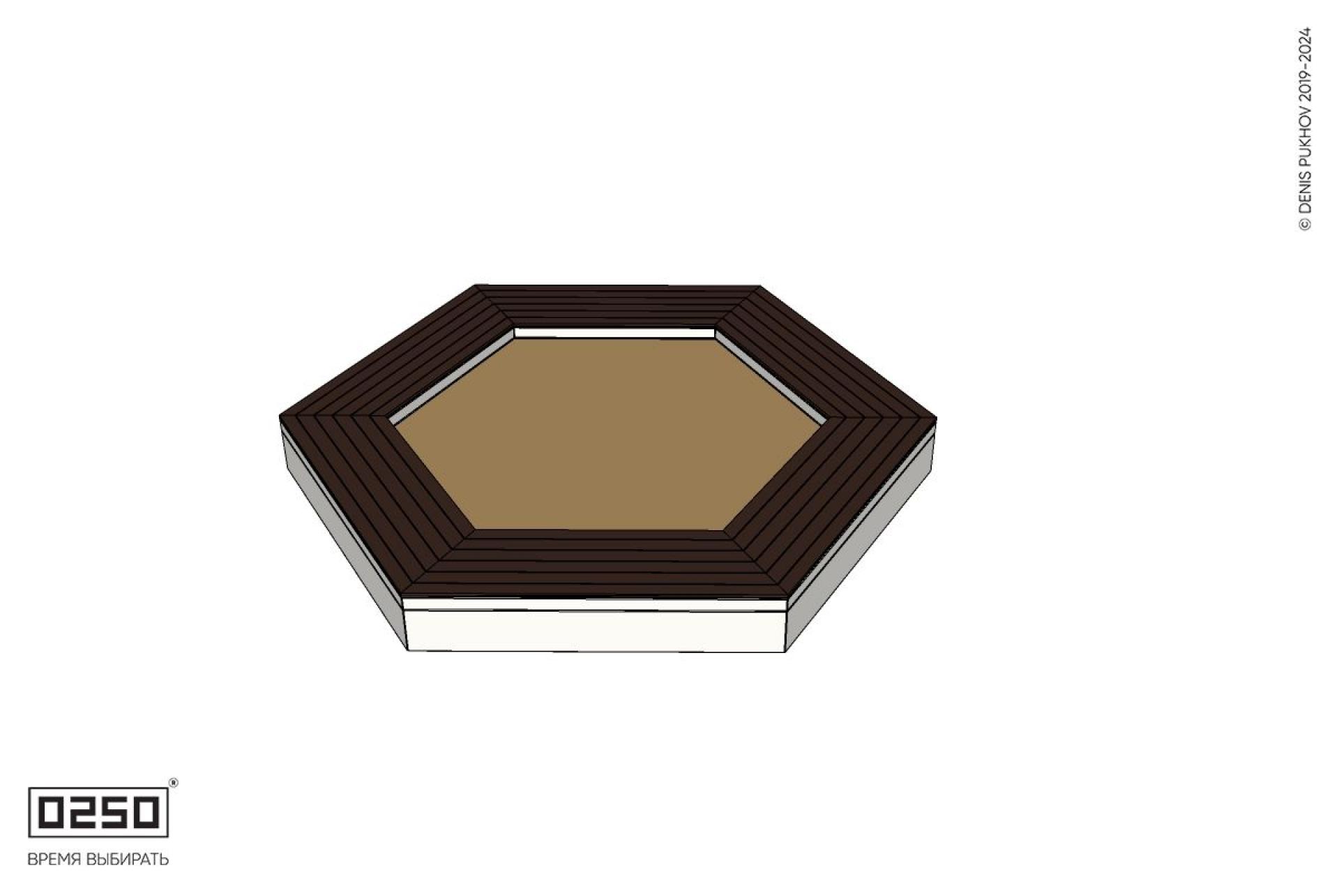 Уличная Шестиугольная скамейка песочница производство 0250, modul+