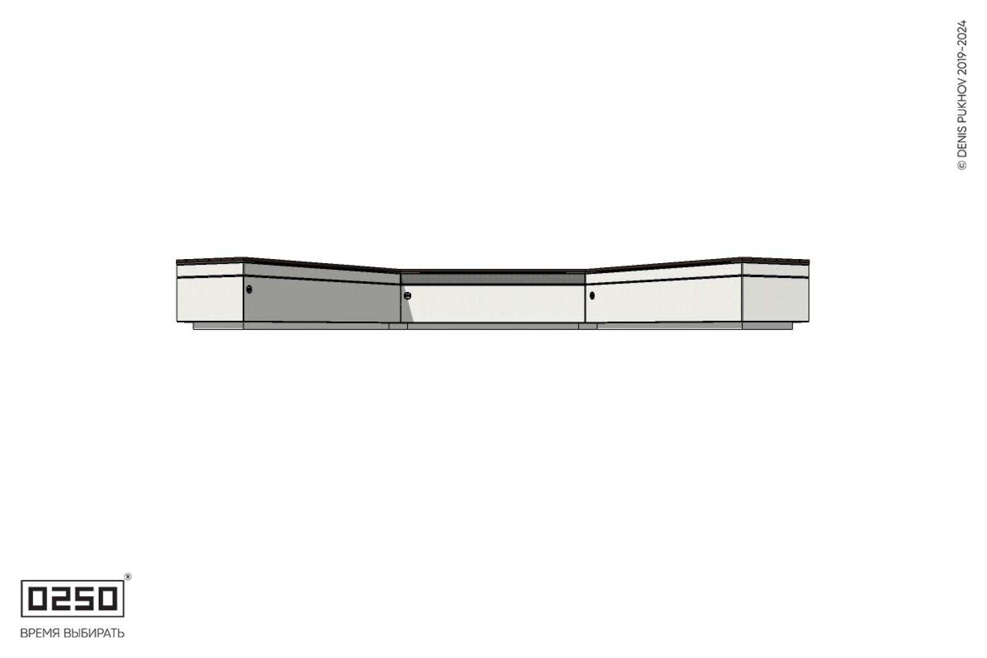 Уличная Двухповоротная прямоконечная скамейка на блоке производство 0250