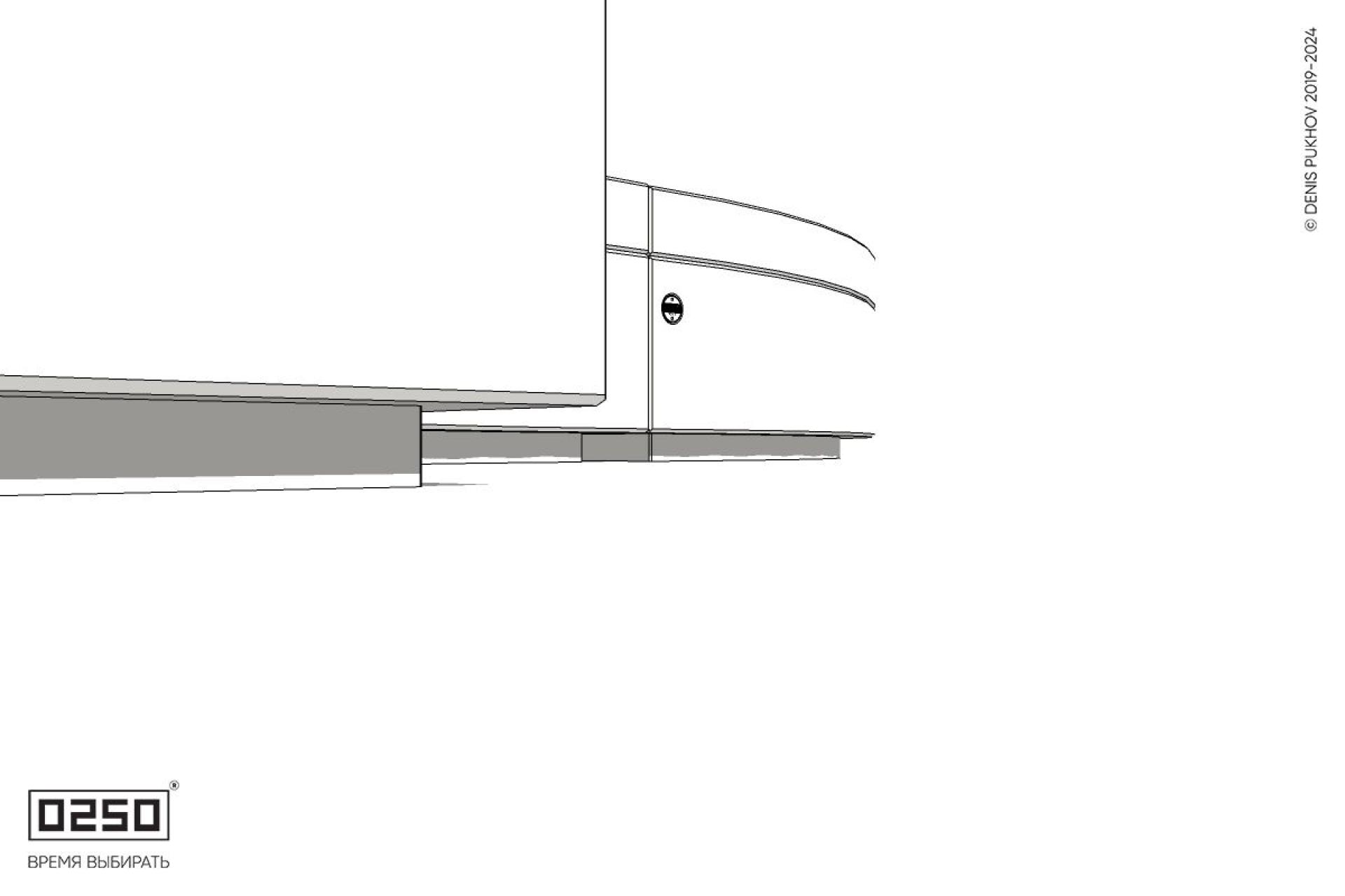 Уличная Бетонная изогнутая скамейка на блоке четырехпролетная малого радиуса производство 0250, module