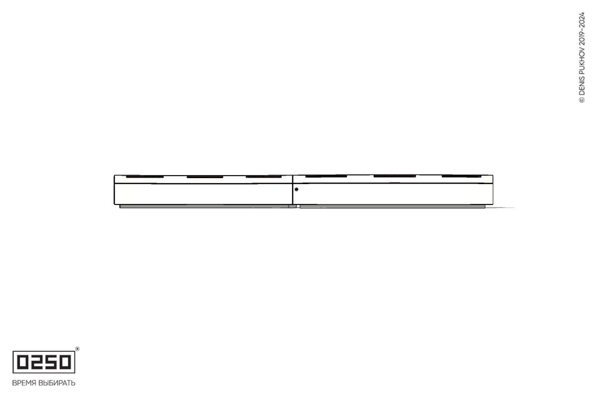 Уличная Скамейка изогнутая двухпролетная большого радиуса на блоке производство 0250, module