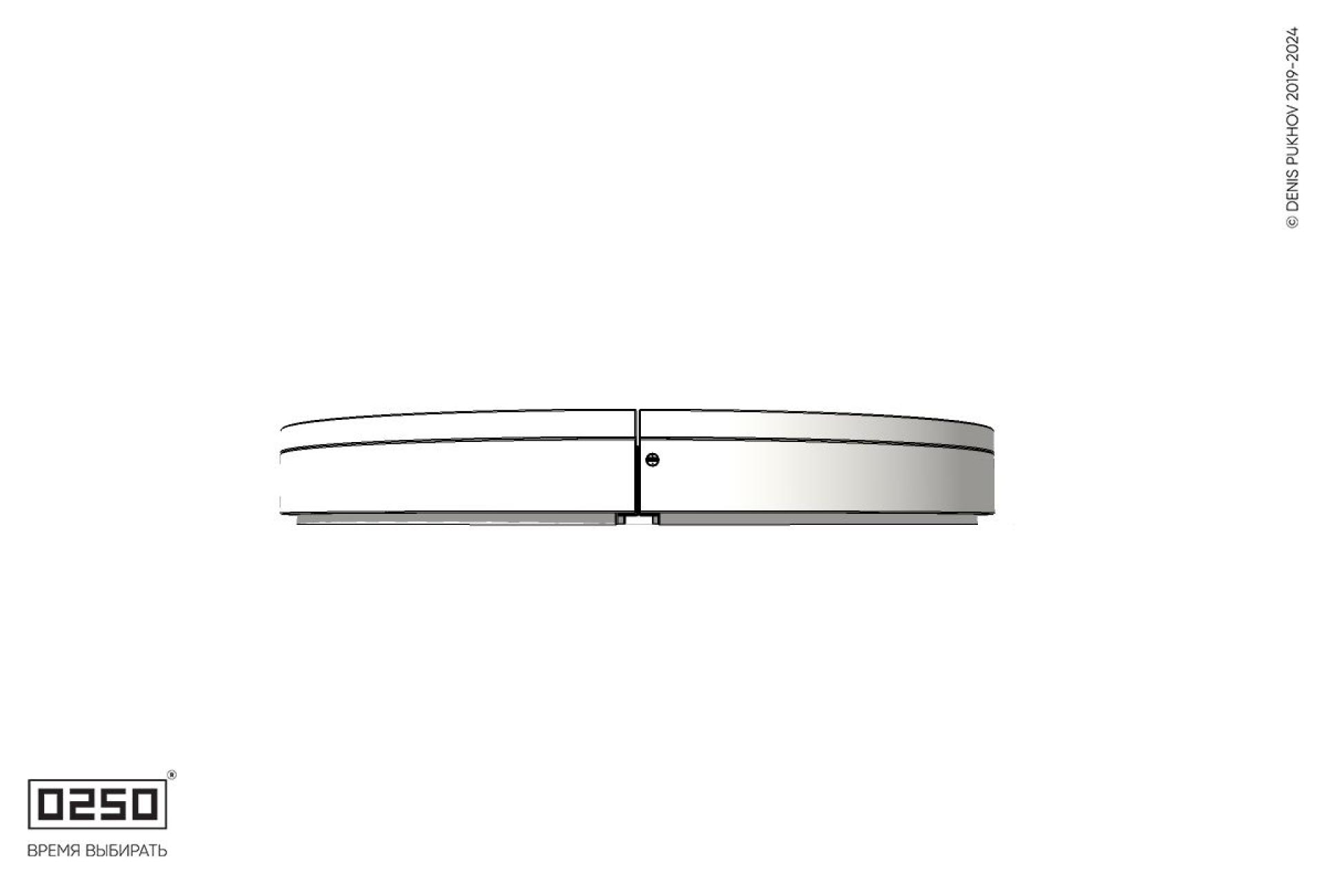 Уличная Бетонная кольцевая скамейка малого радиуса на блоке производство 0250