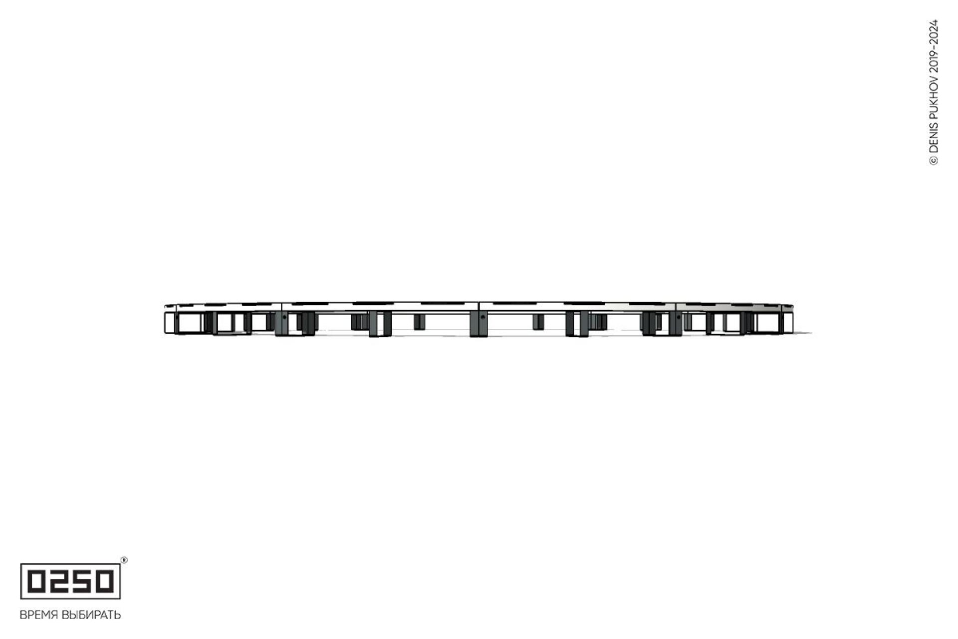 Уличная Скамейка кольцевая большого радиуса на ножках производство 0250