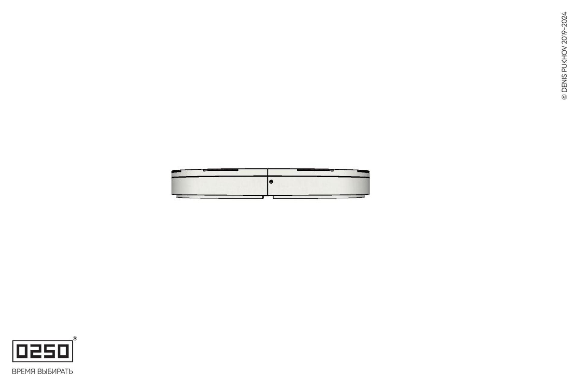 Уличная Кольцевая скамейка цветник малого радиуса на блоке с комбинированным настилом производство 0250