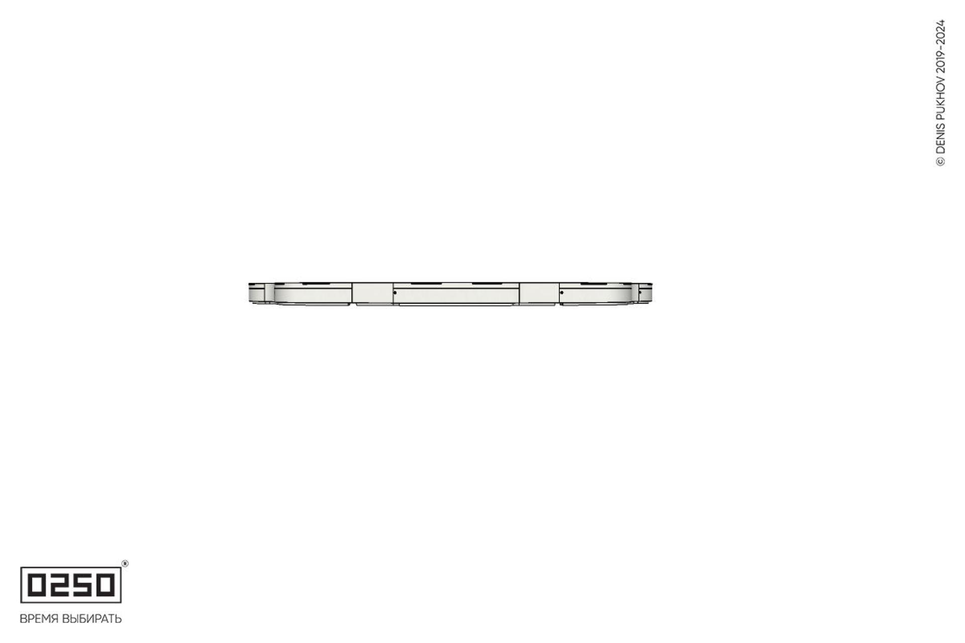 Уличная Кольцевая скамейка цветник с внутренними модулями трилистник производство 0250