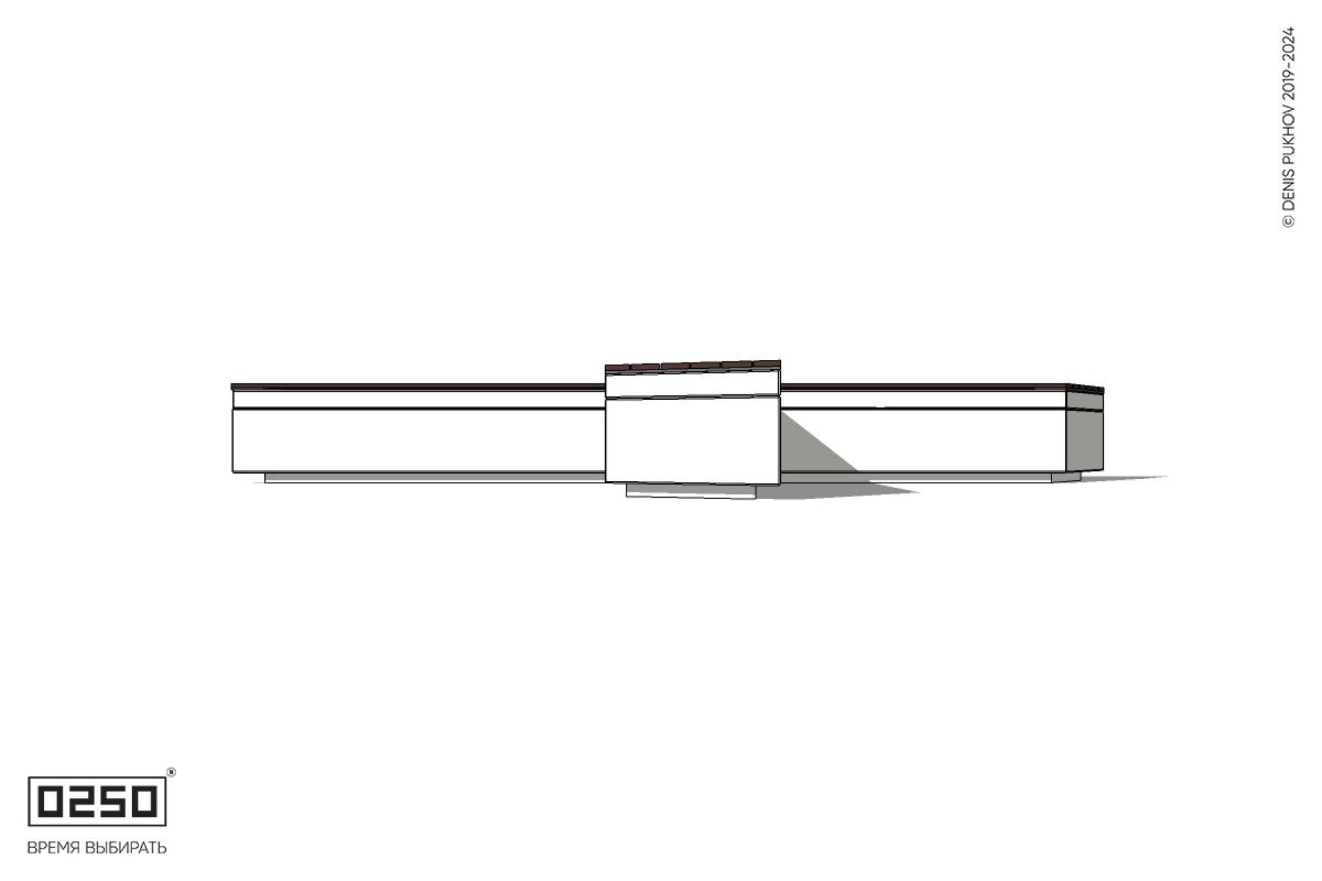 Уличная Крестовая  скошенная скамейка на блоке производство 0250