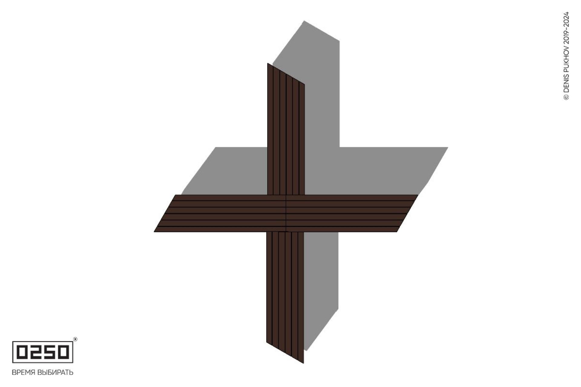 Уличная Крестовая  скошенная скамейка на блоке производство 0250, module