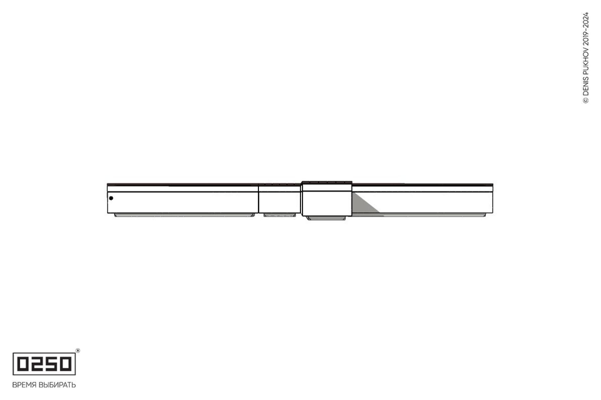 Уличная Крестовая двухугловая правая скамейка на блоке производство 0250