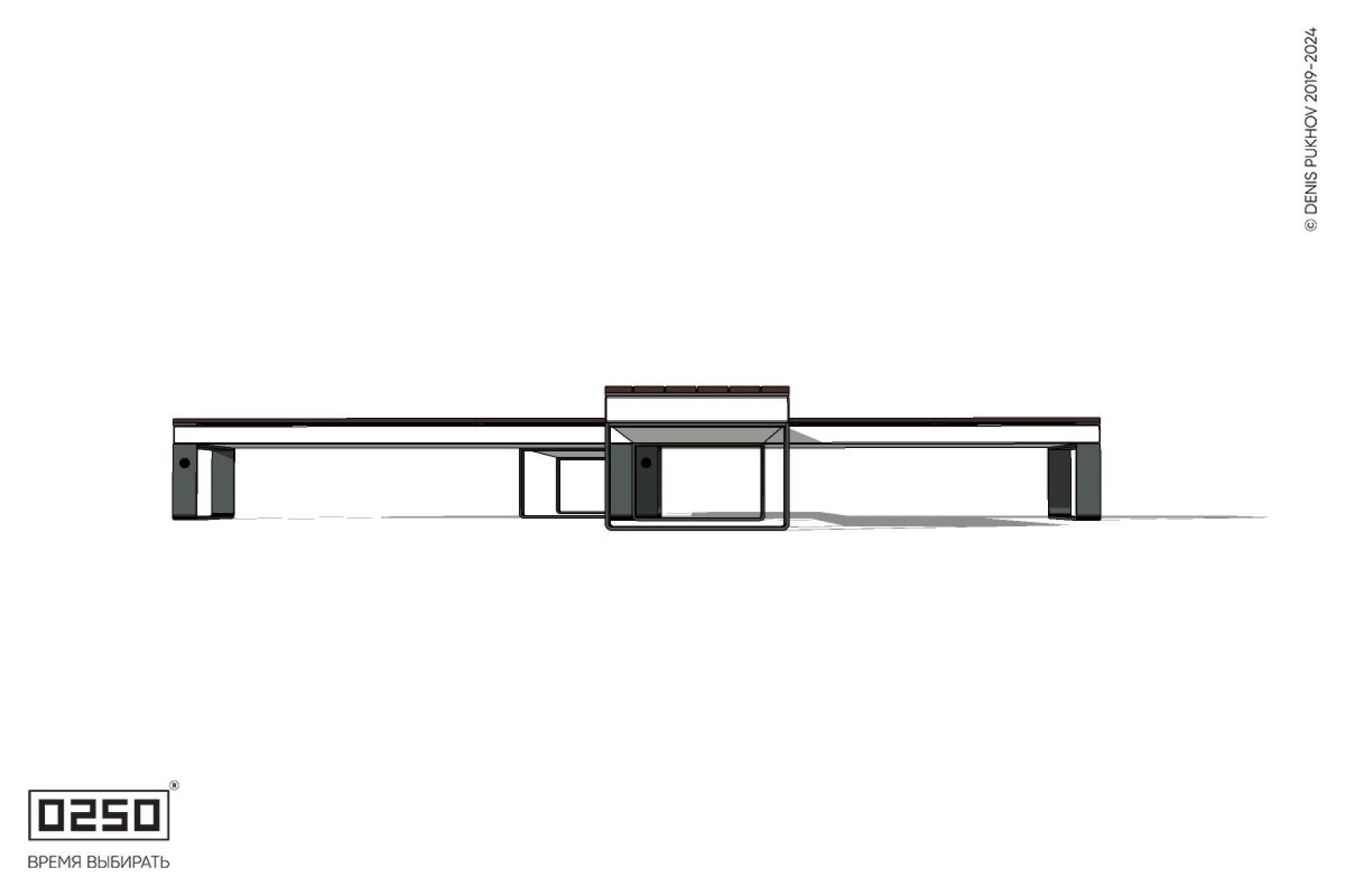 Уличная Крестовая двухугловая короткая скамейка на ножках производство 0250