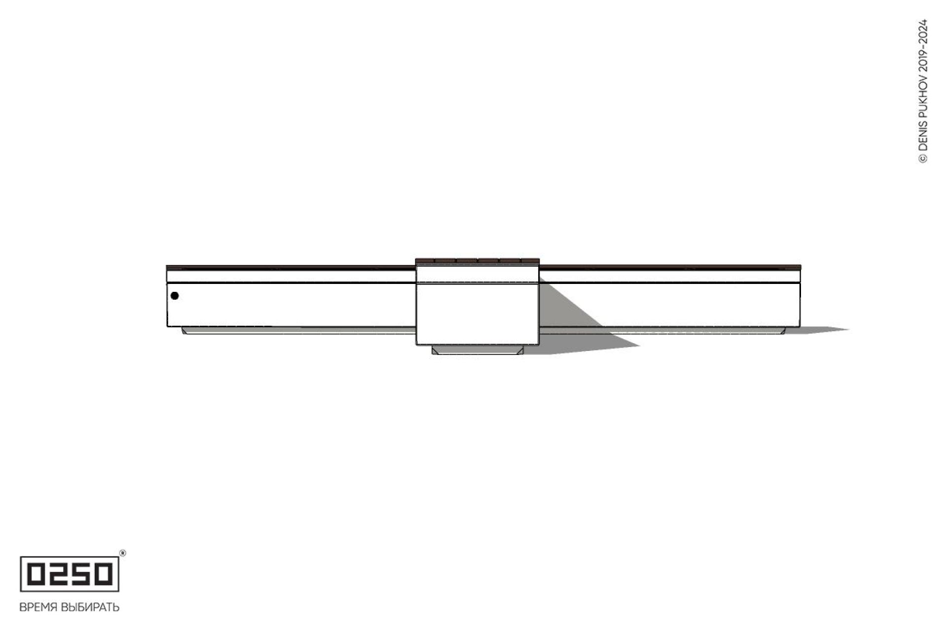 Уличная Крестовая скамейка на блоке производство 0250