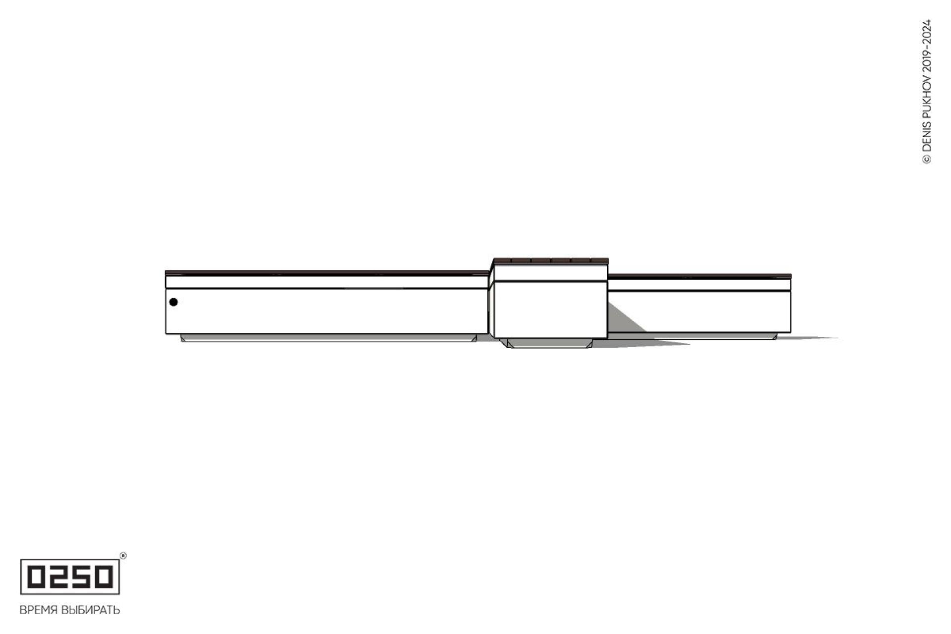 Уличная Крестовидная скамейка на блоке производство 0250