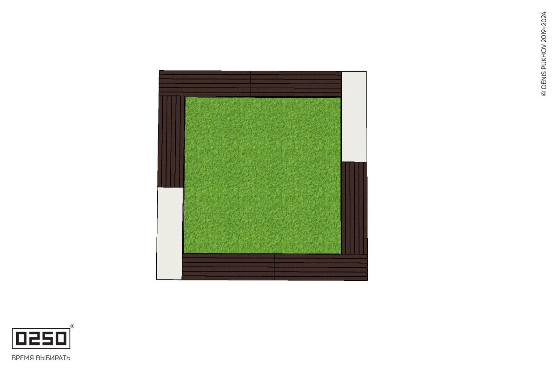 Уличная Квадратная двухпролетная скамейка цветник с комбинированным настилом производство 0250