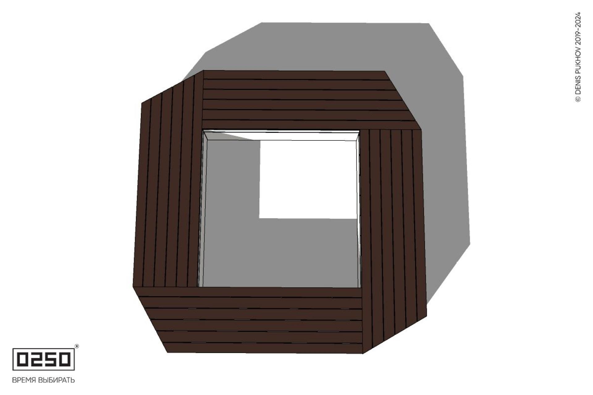 Уличная Квадратная скамейка на блоке усеченная производство 0250