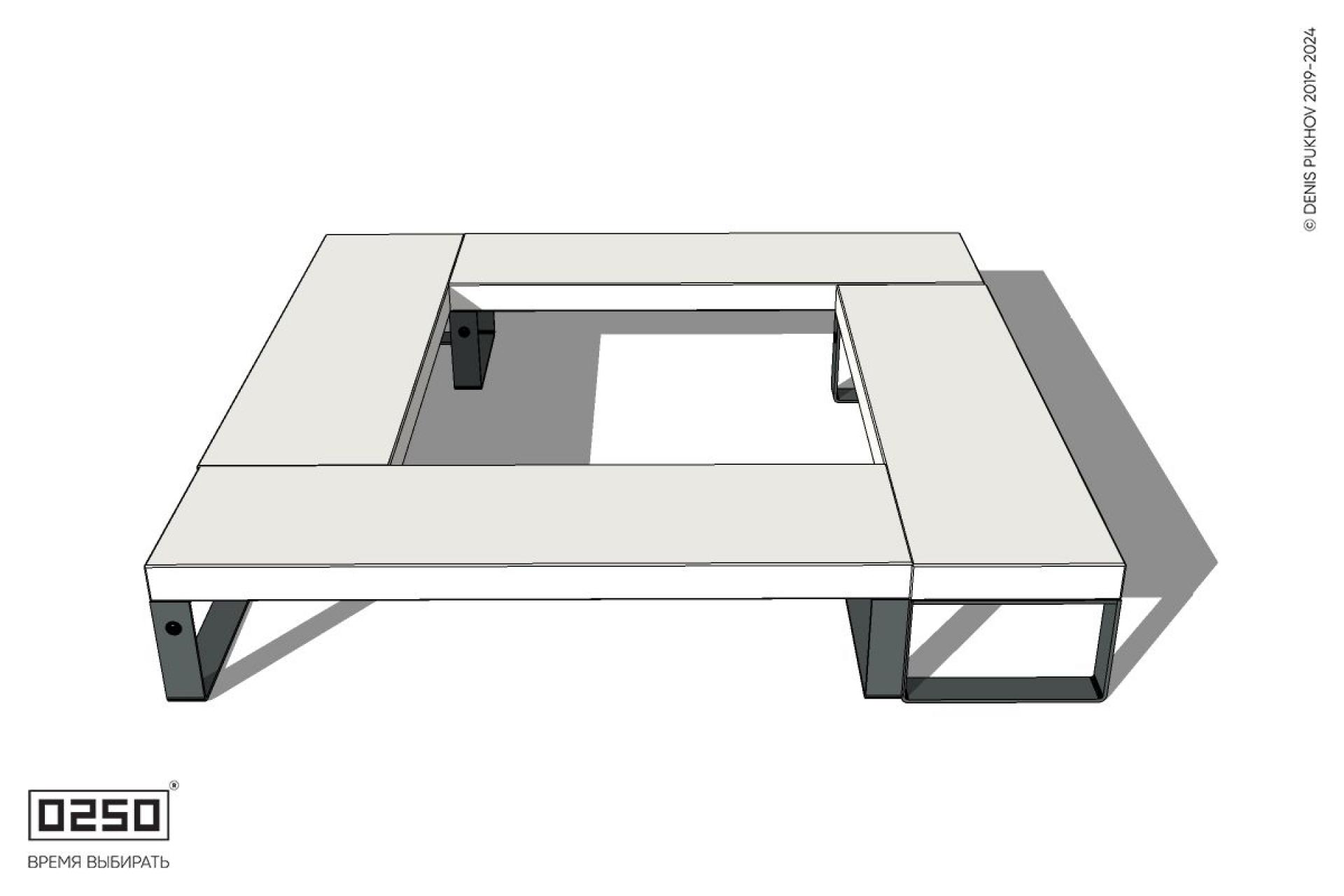 Уличная Бетонная квадратная скамейка на ножках производство 0250 Уличная Бетонная квадратная скамейка на ножках производство 0250