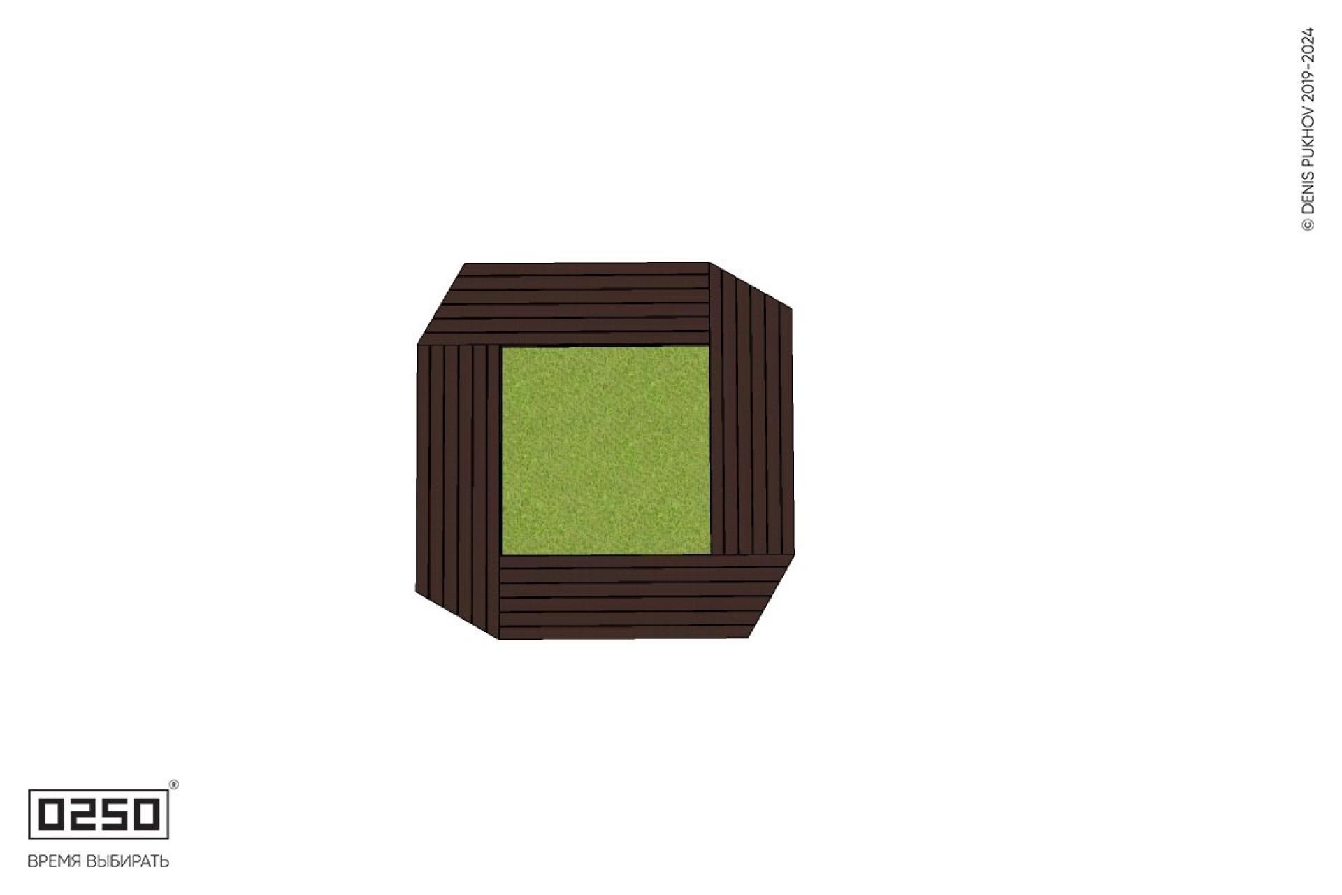 Уличная Квадратная скамейка цветник усеченная производство 0250