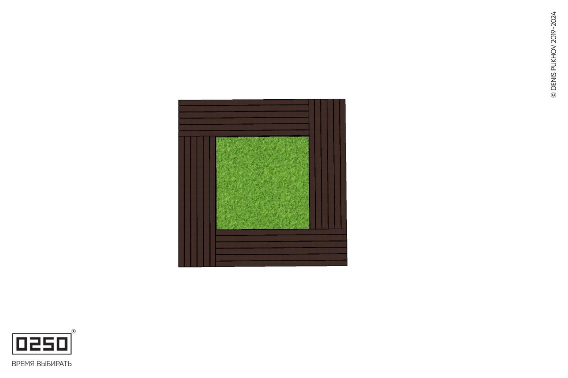 Уличная Квадратная скамейка цветник производство 0250