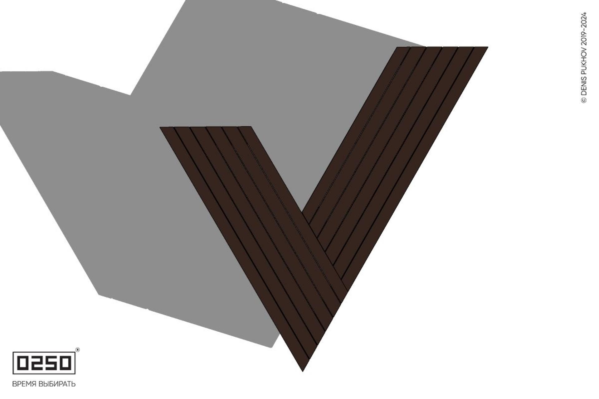 Уличная Остроугольная скамейка на блоке производство 0250, module