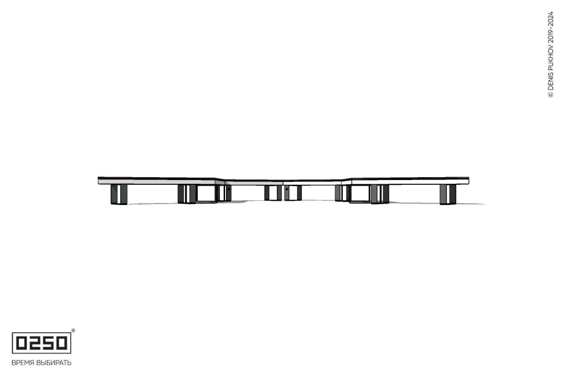 Уличная U-образная гексагональная скамейка на ножках производство 0250 Уличная U-образная гексагональная скамейка на ножках производство 0250