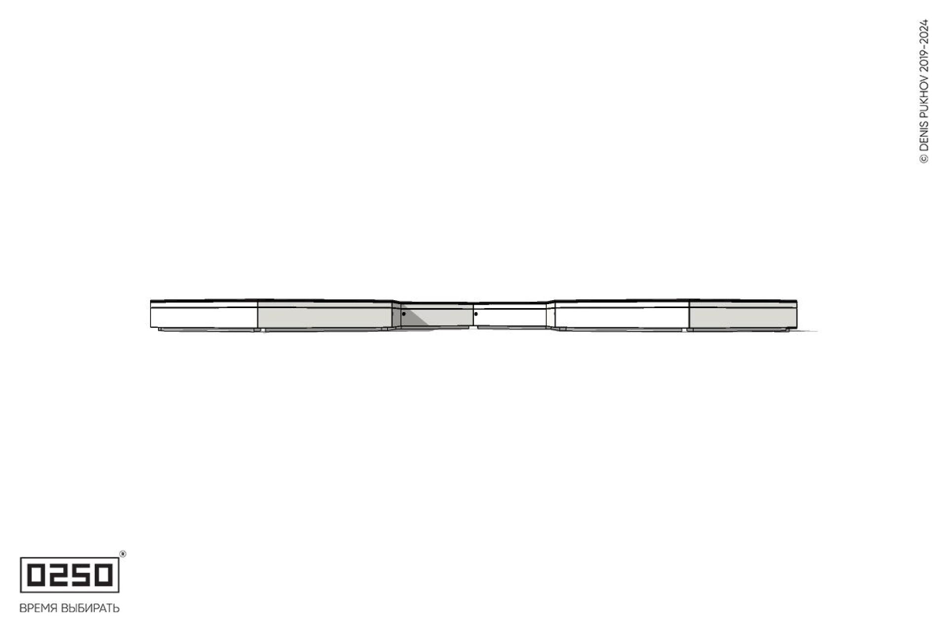 Уличная W-образная гексагональная скамейка на блоке производство 0250