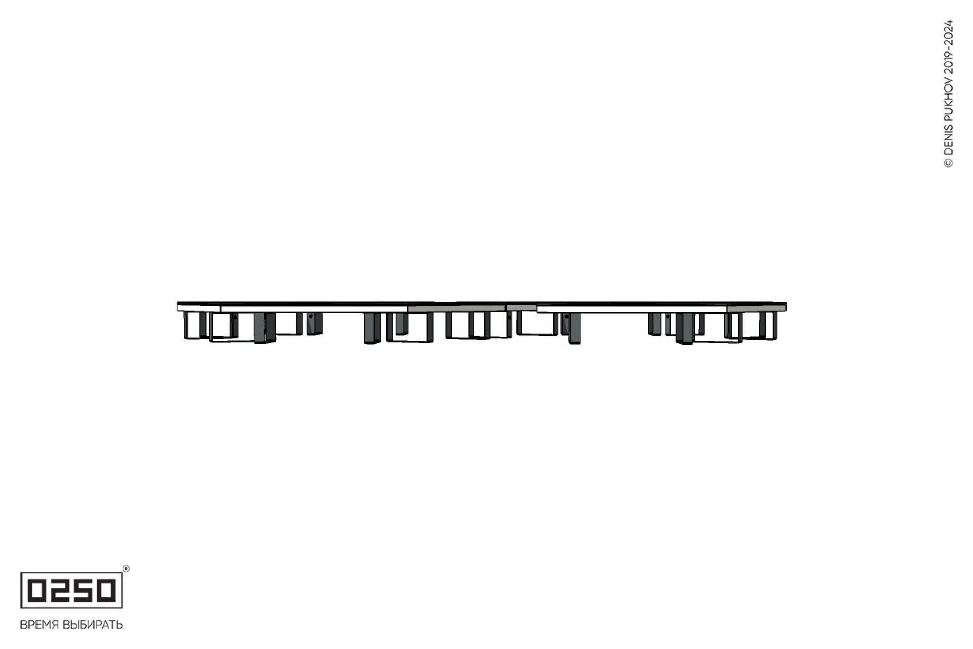 Уличная S-образная гексагональная широкая закрытая скамейка на ножках производство 0250