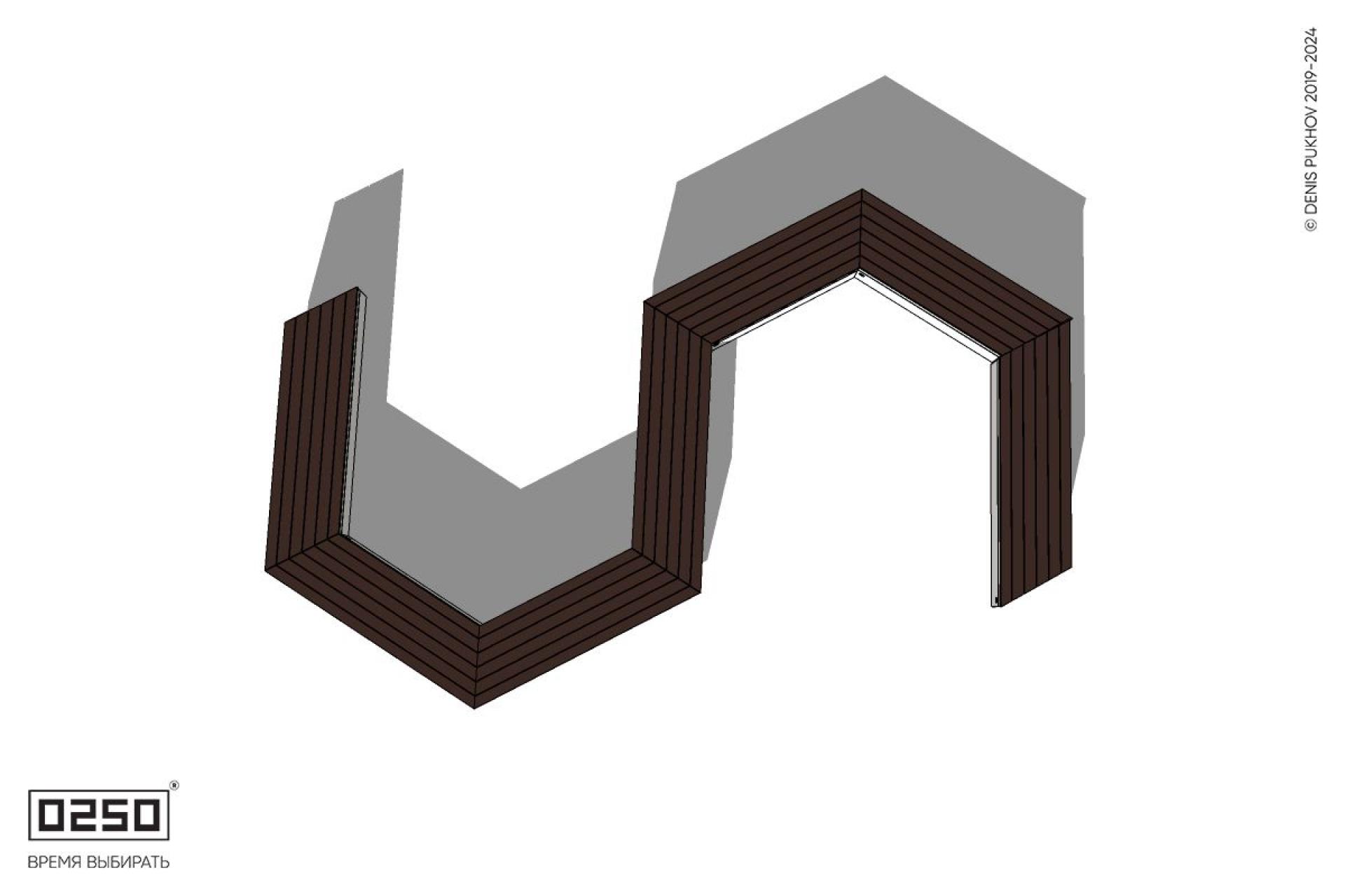 Уличная S-образная гексагональная контрскошенная скамейка на блоке производство 0250, module