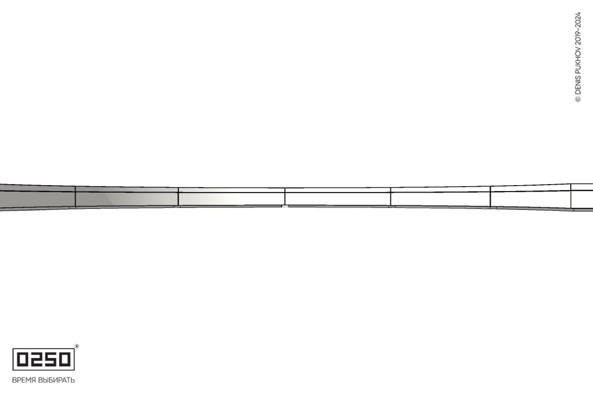 Уличная Бетонная полукольцевая скамейка двухпролетная большого радиуса на блоке производство 0250