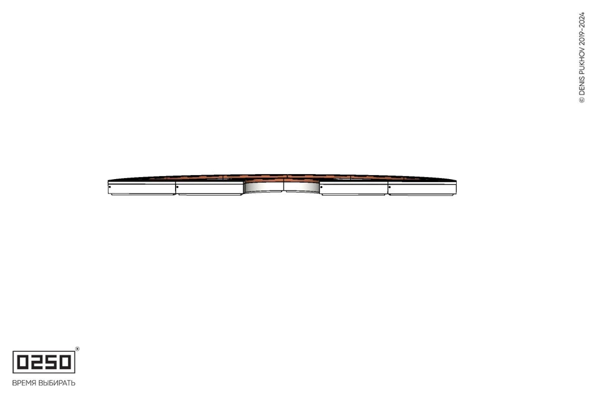 Уличная Полукольцевая скамейка песочница большого радиуса производство 0250