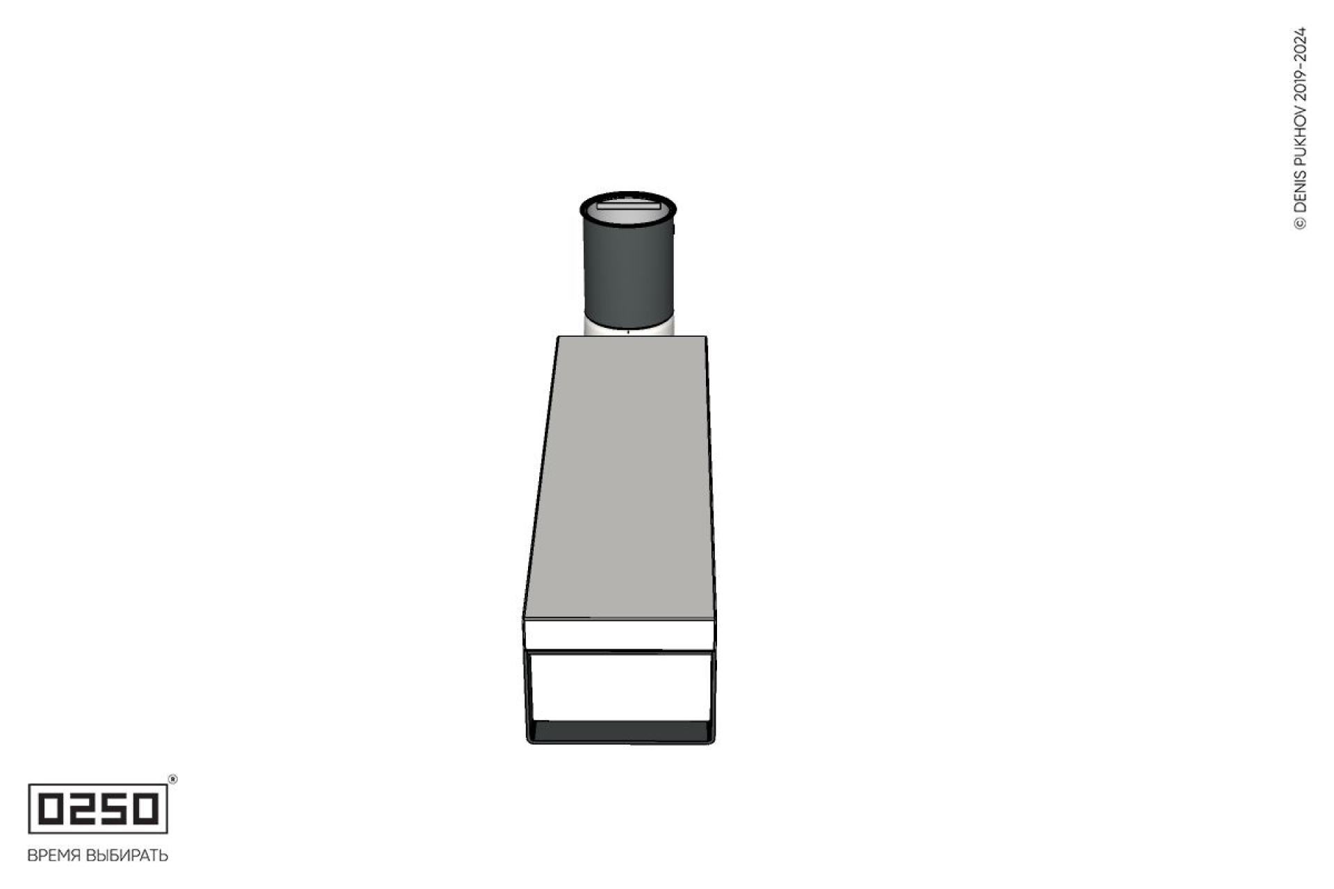 Уличная Скамейка прямая бетонная на алюминиевых ножках с урной Урбан 2 производство 0250 Уличная Скамейка прямая бетонная на алюминиевых ножках с урной Урбан 2 производство 0250