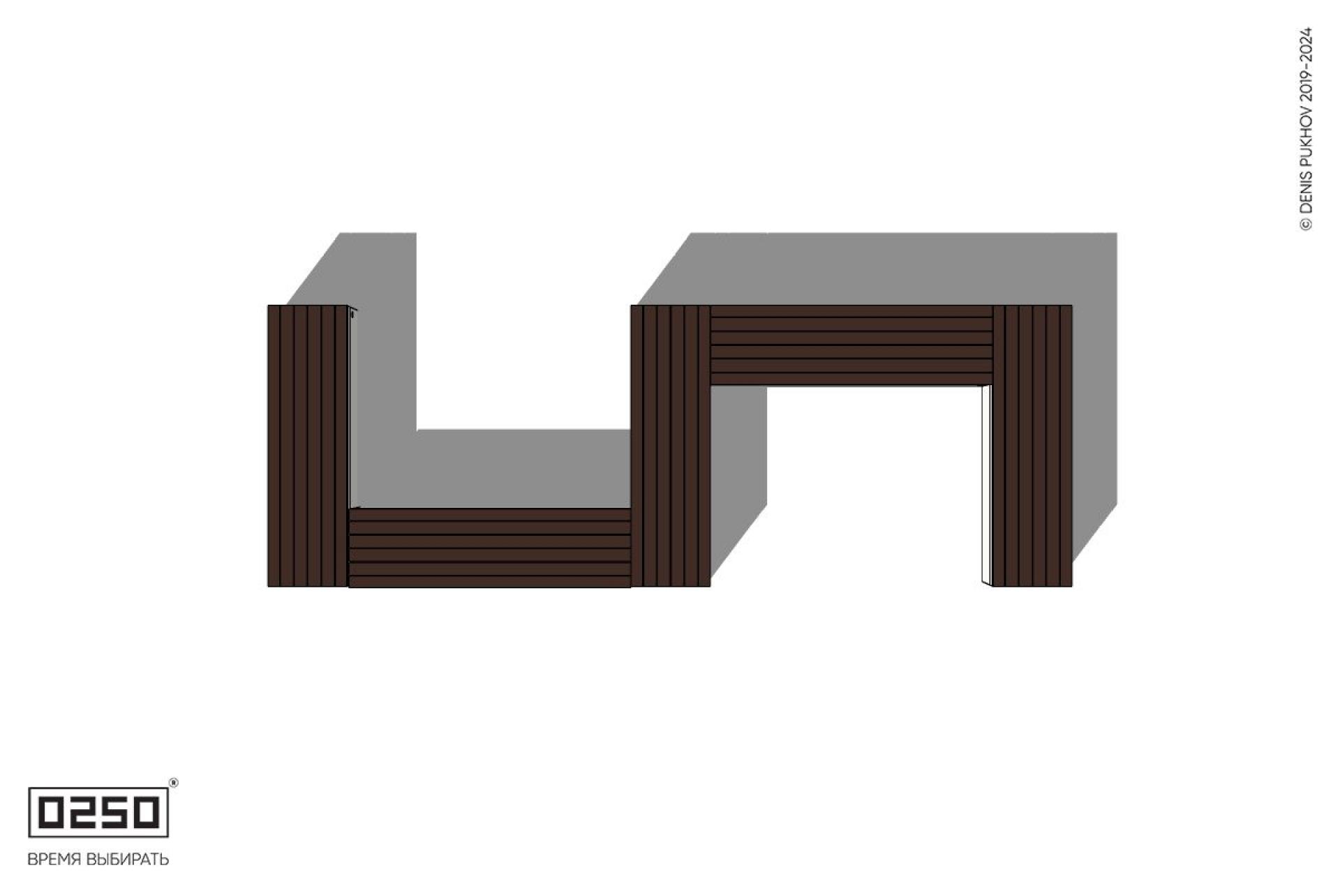 Уличная S-образная прямоугольная скамейка на блоке производство 0250 Уличная S-образная прямоугольная скамейка на блоке производство 0250