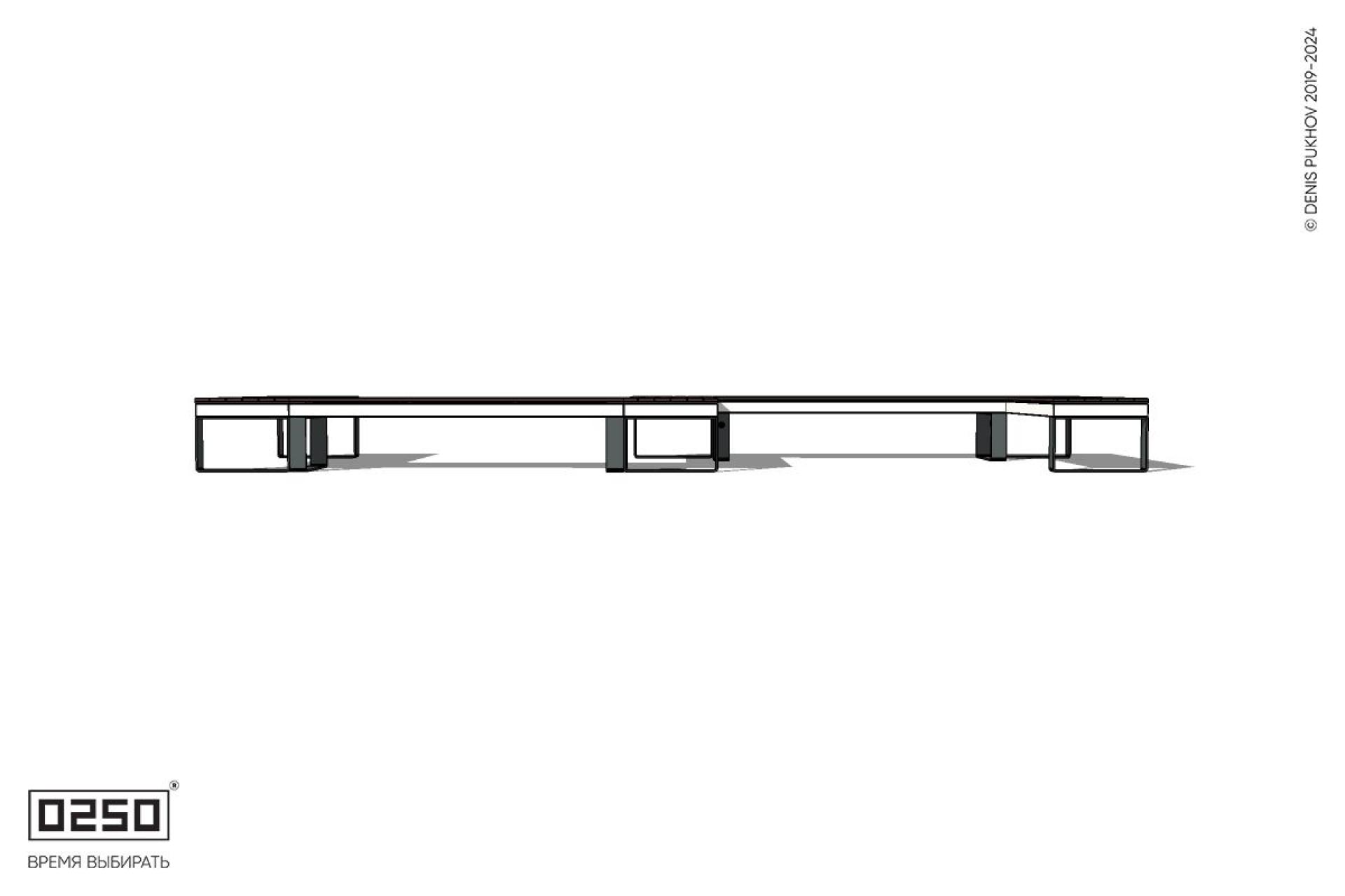 Уличная S-образная прямоугольная скамейка на ножках производство 0250 Уличная S-образная прямоугольная скамейка на ножках производство 0250