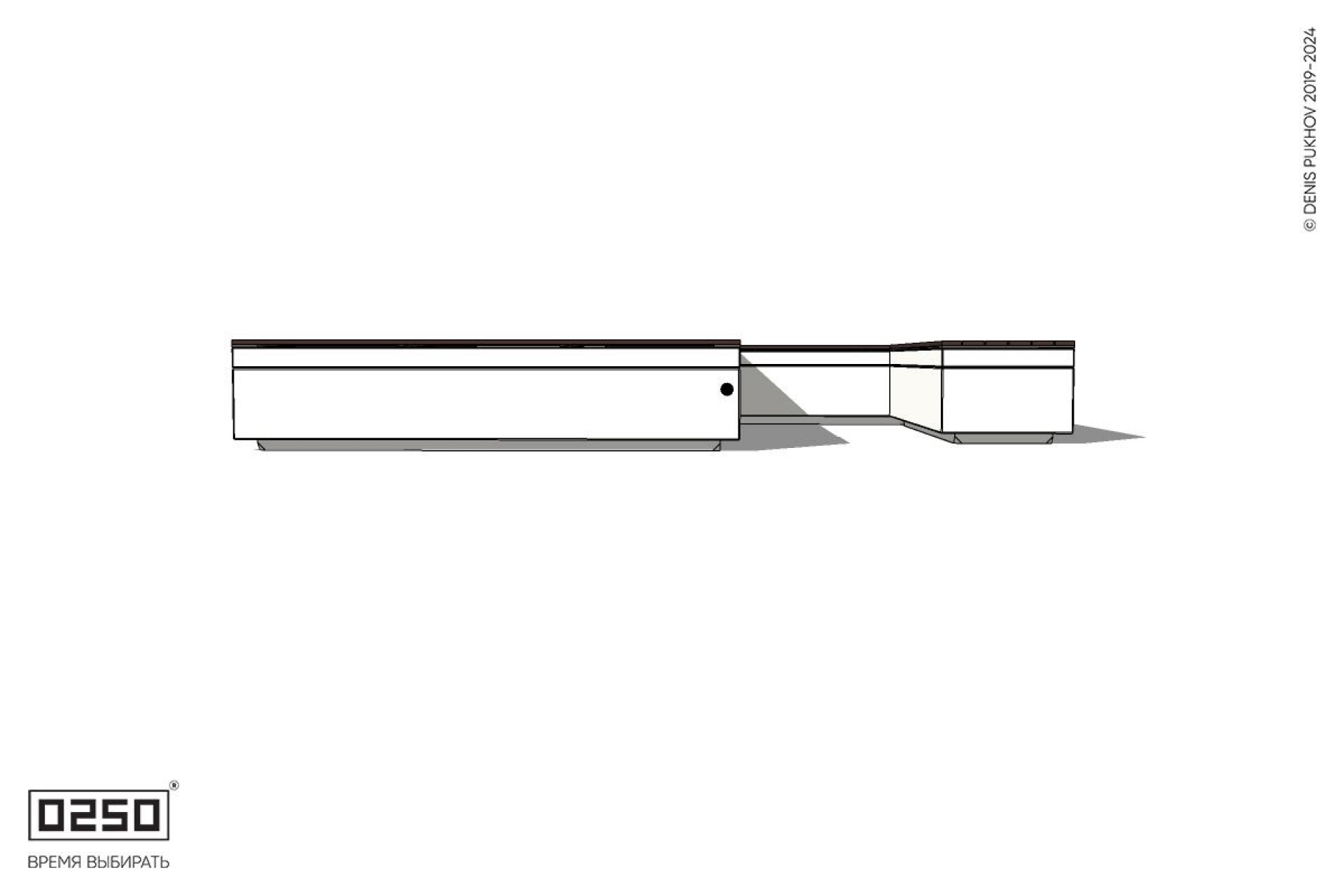 Уличная S-образная прямоугольная широкая скамейка на блоке производство 0250